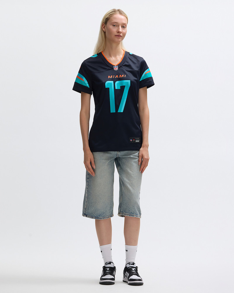 Jaylen Waddle Miami Dolphins Rivalries Collection Women’s Nike NFL Game Jersey 3