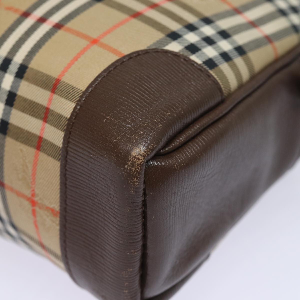 Burberry Nova Check Hand Bag Canvas Beige - 16