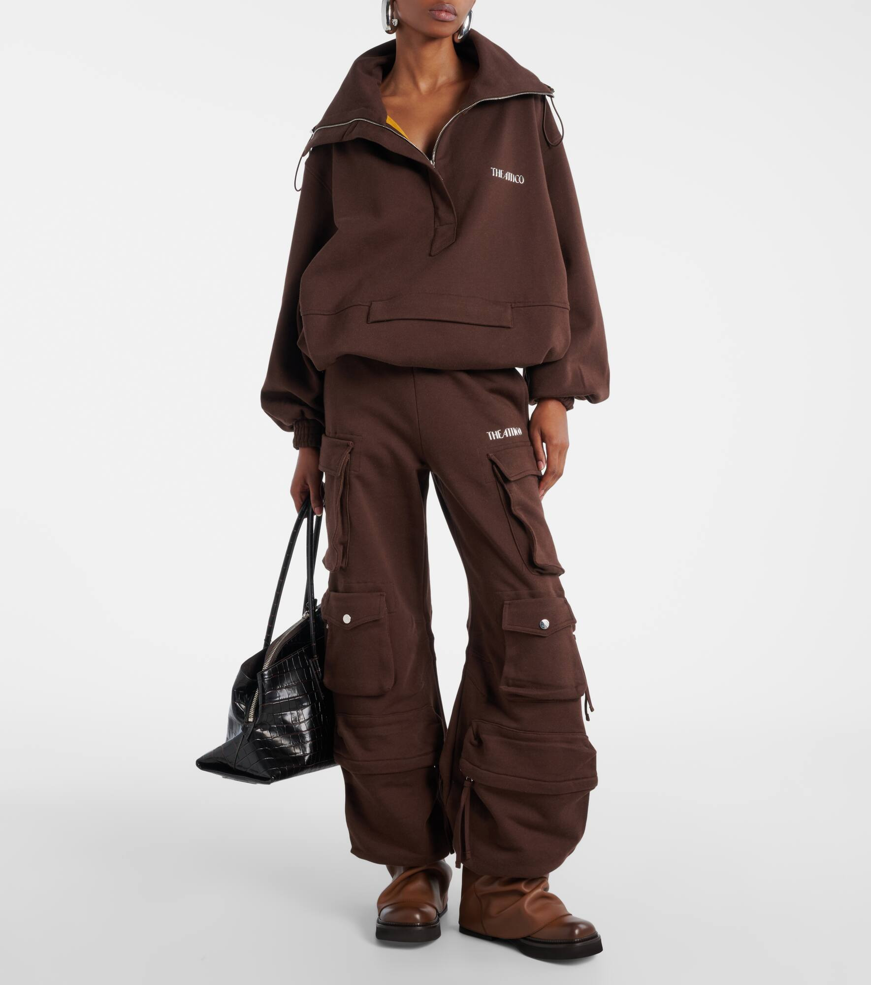 Fern cotton fleece cargo pants - 2