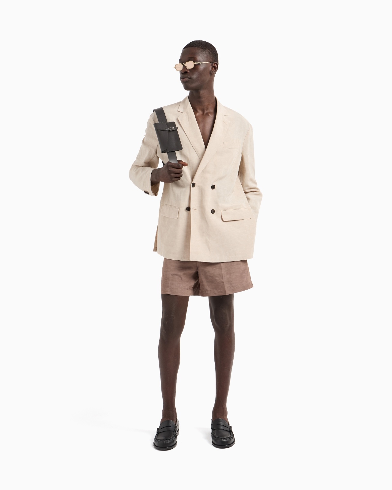 LINEN-BLEND SHORTS - 2