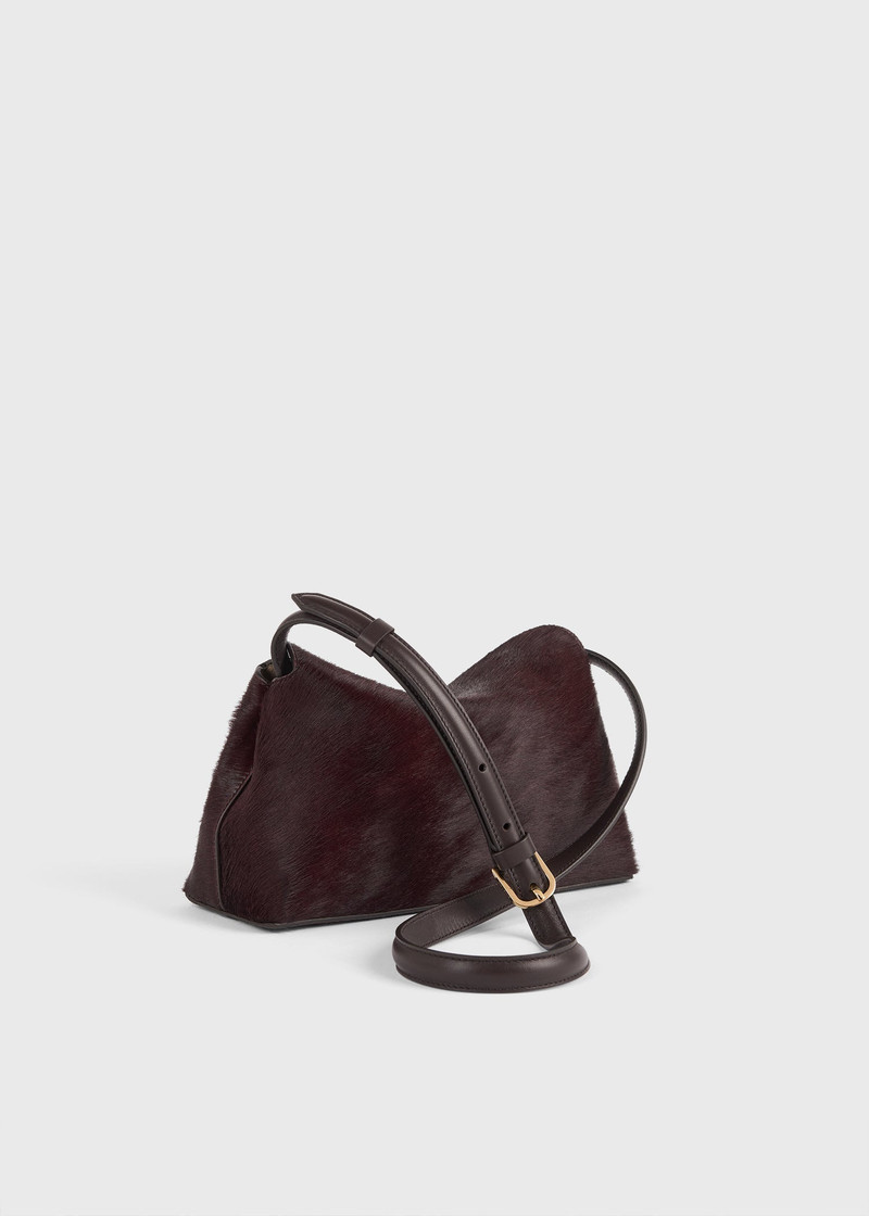 T-lock pony hair clutch wine 4