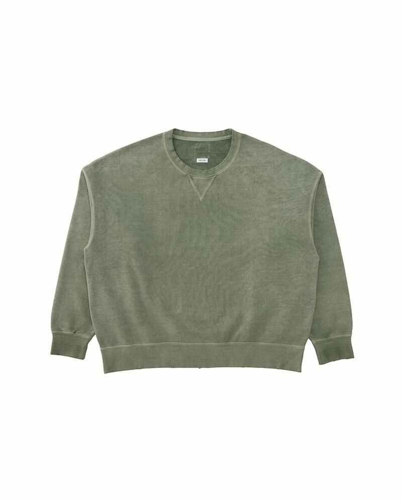 visvim AMPLUS SB SWEAT L/S (U.D.) LT.GREEN | REVERSIBLE