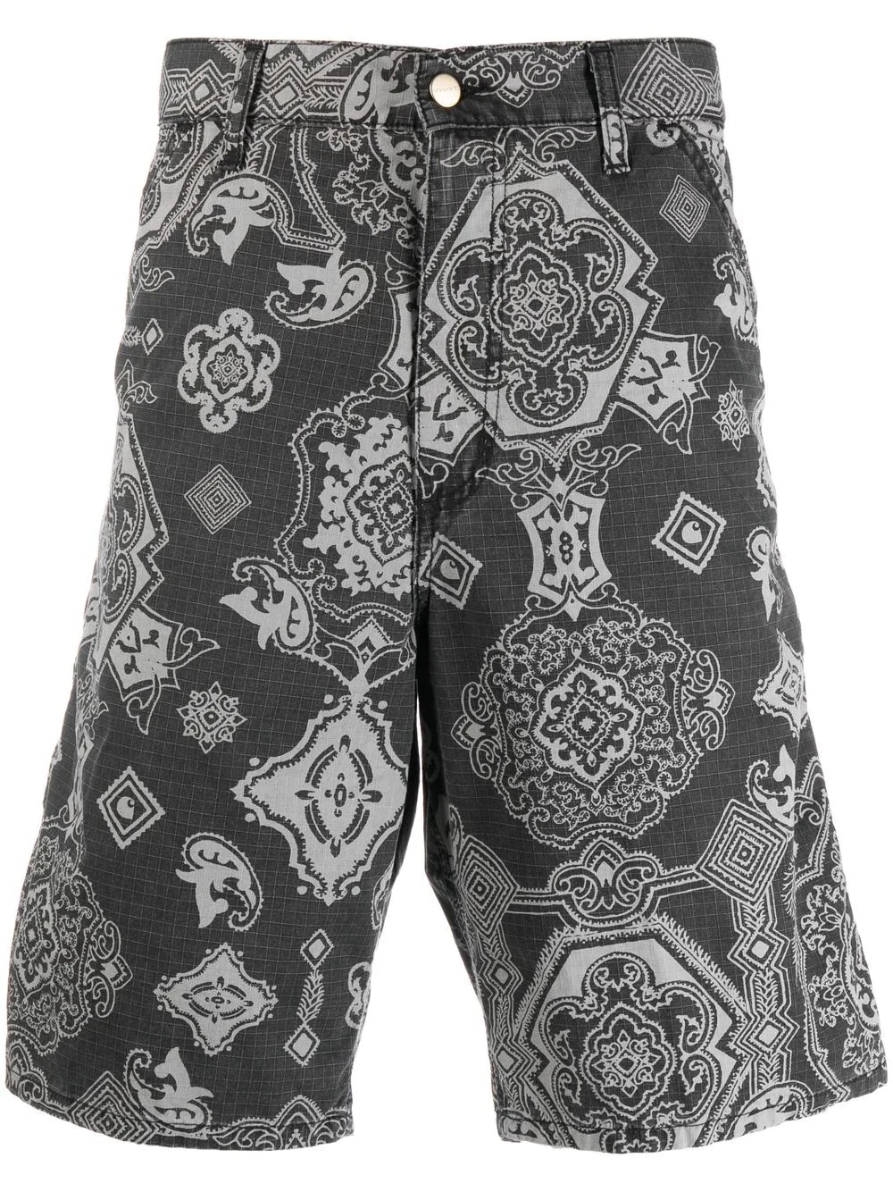 Single Knee bandana-print shorts - 1