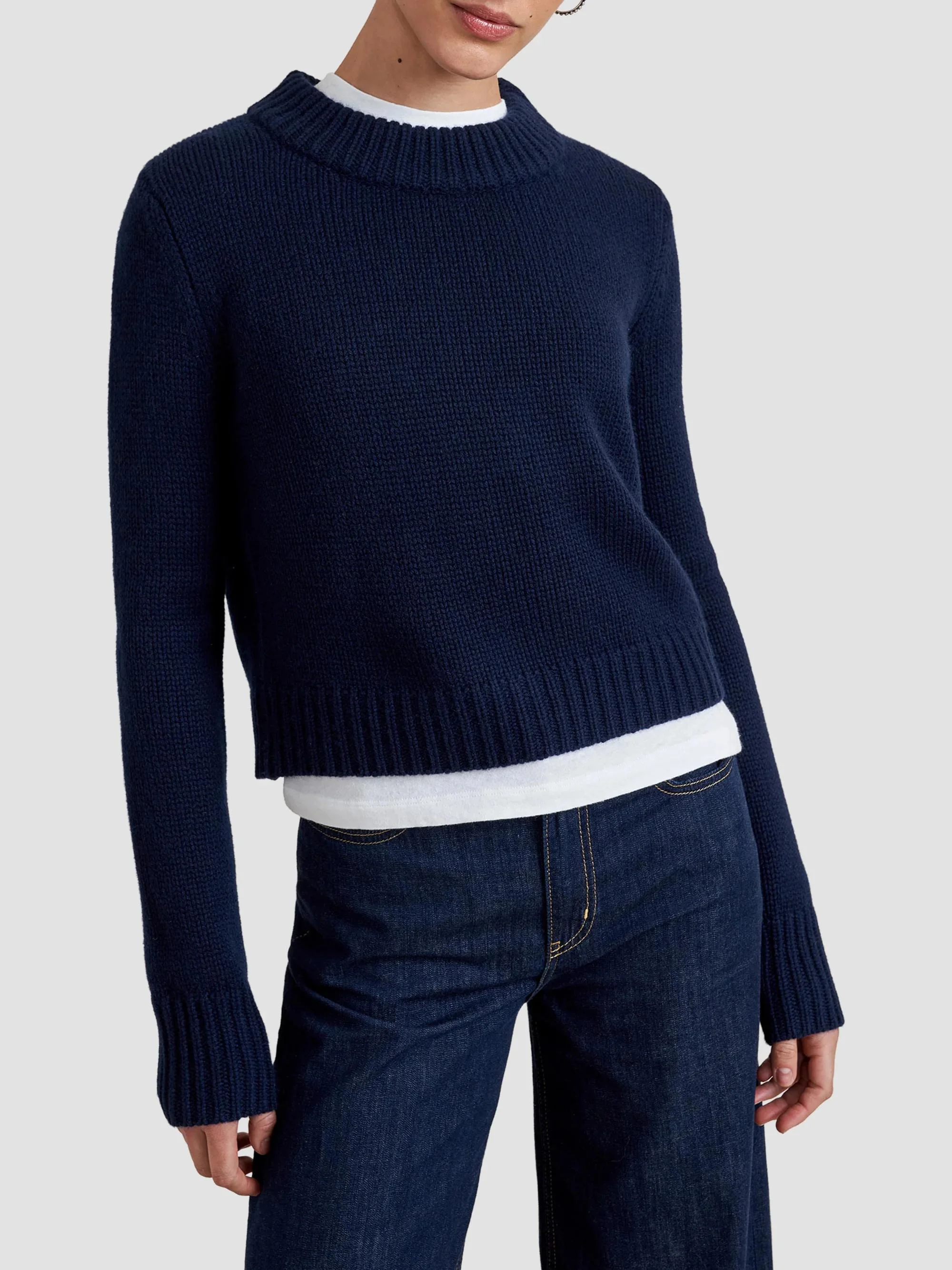 Women's Mini Marin Sweater - Navy - 1