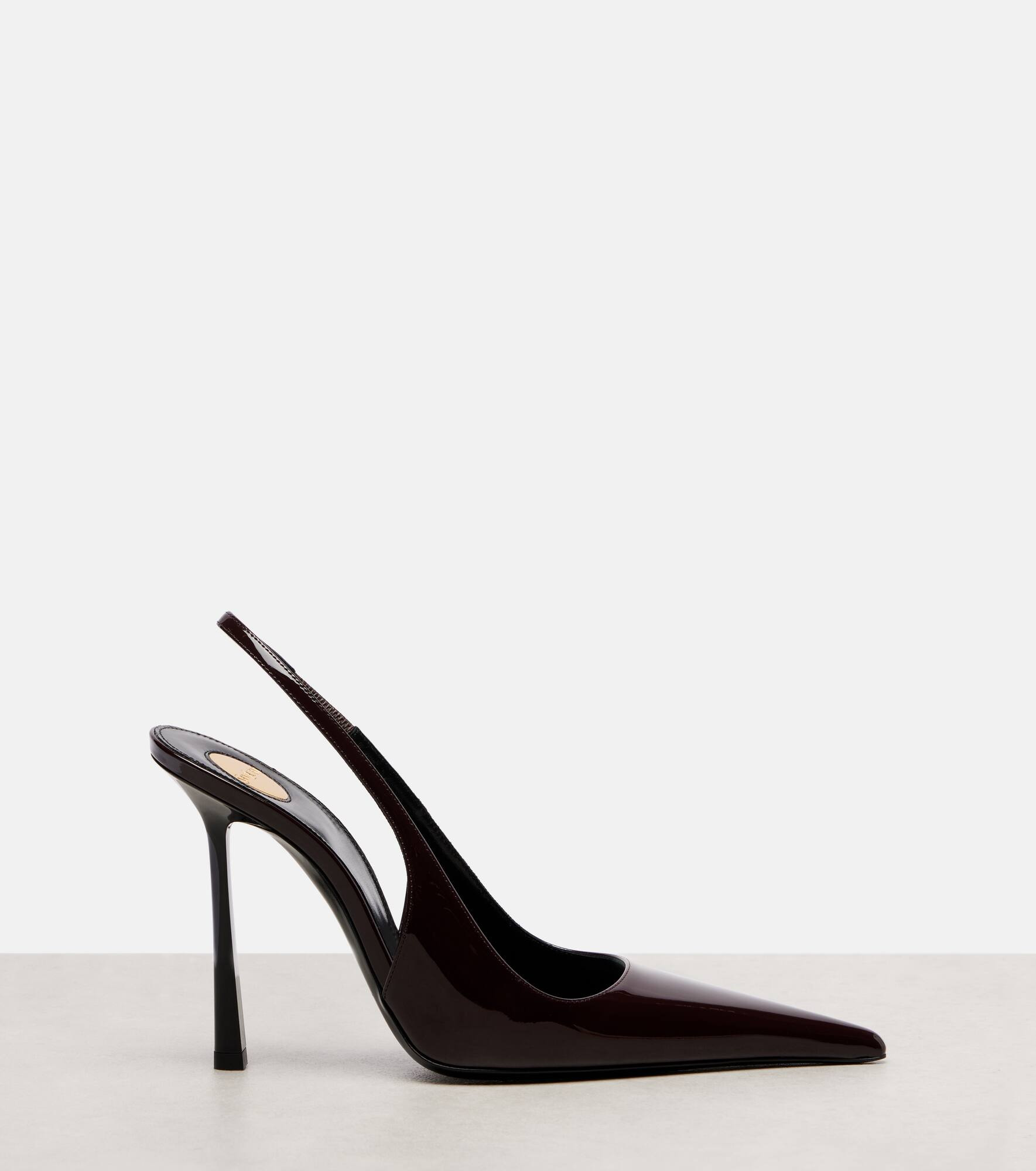 Vendome 110 patent leather slingback pumps - 4