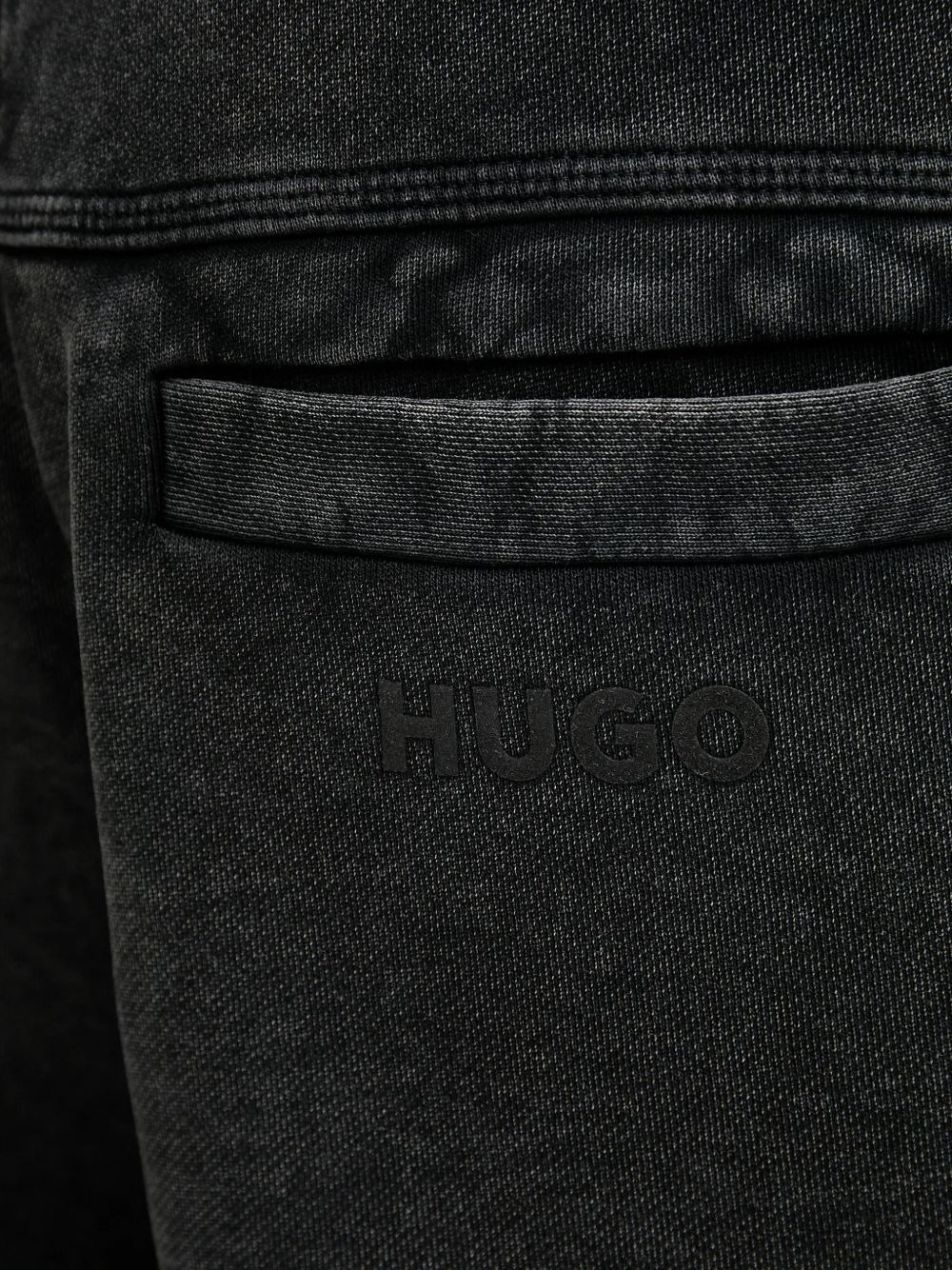 drawstring-fastening acid-wash shorts - 4