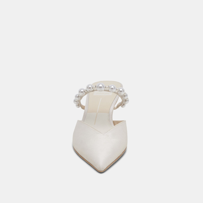 KANIKA PEARL MID HEELS VANILLA PEARLS 9