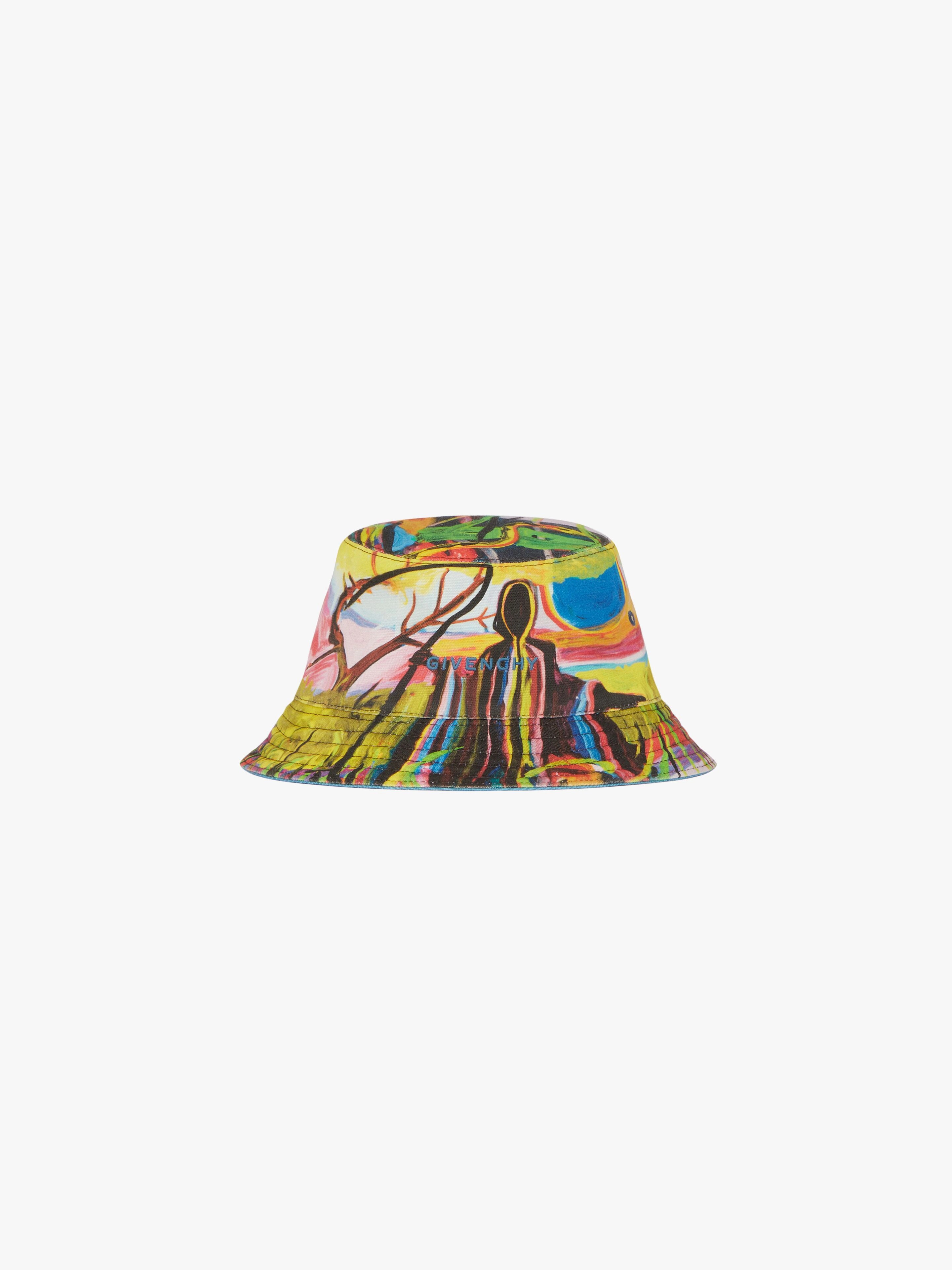 BUCKET HAT IN REAPER PRINT REVERSIBLE CANVAS - 1