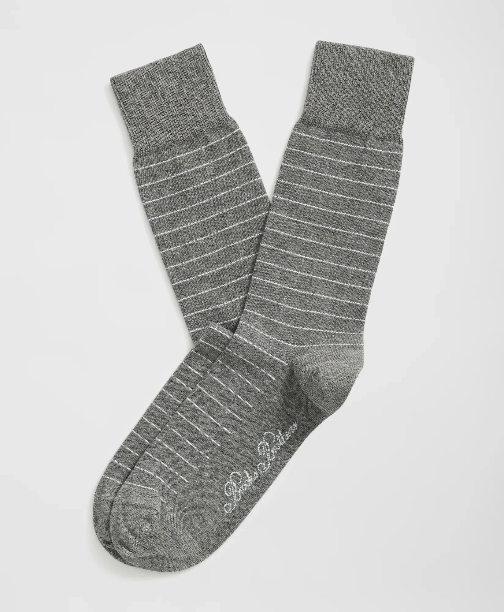 Cotton Blend Striped Socks - 1