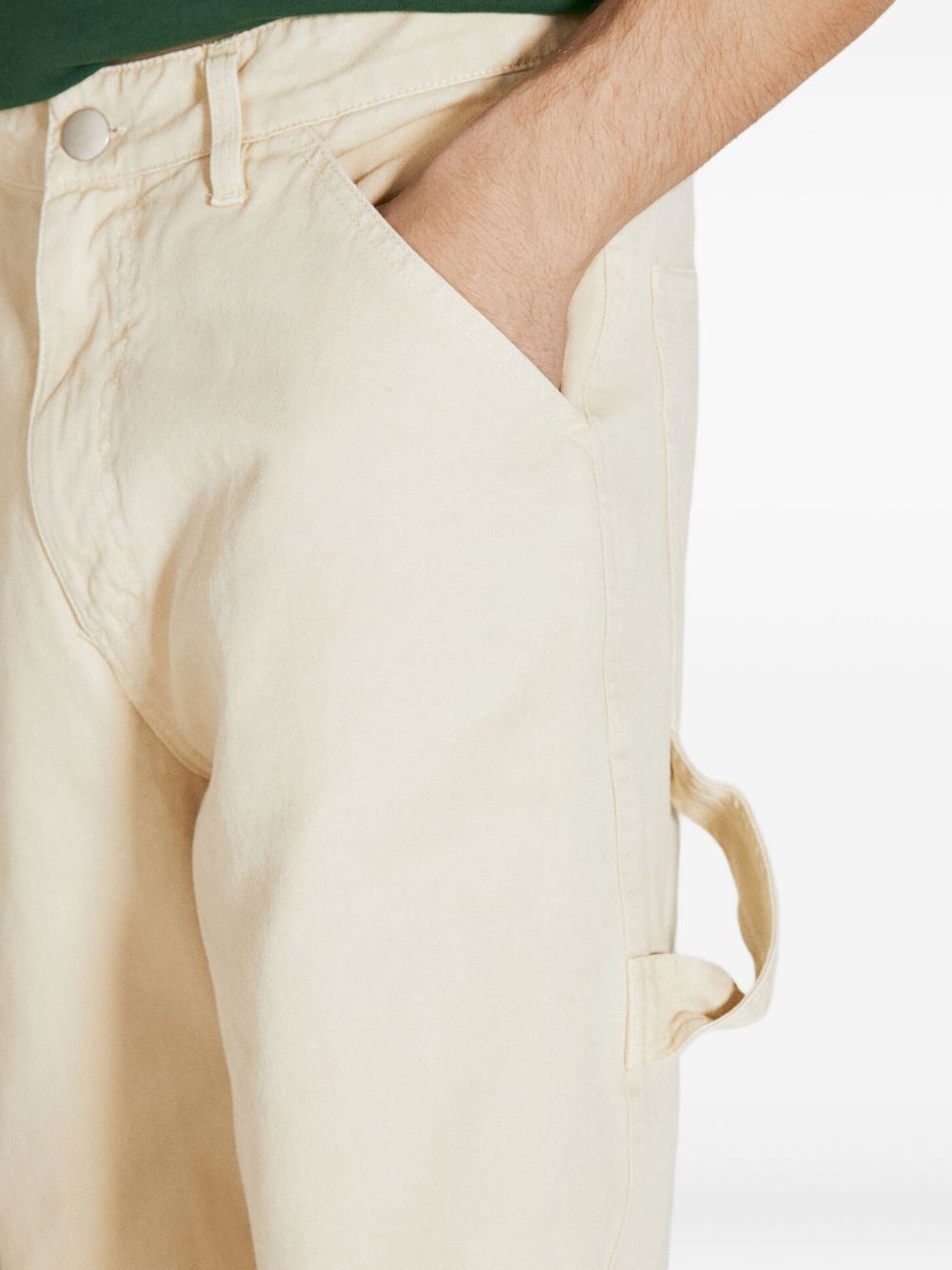 strap-detail pocketed regular trousers - 4