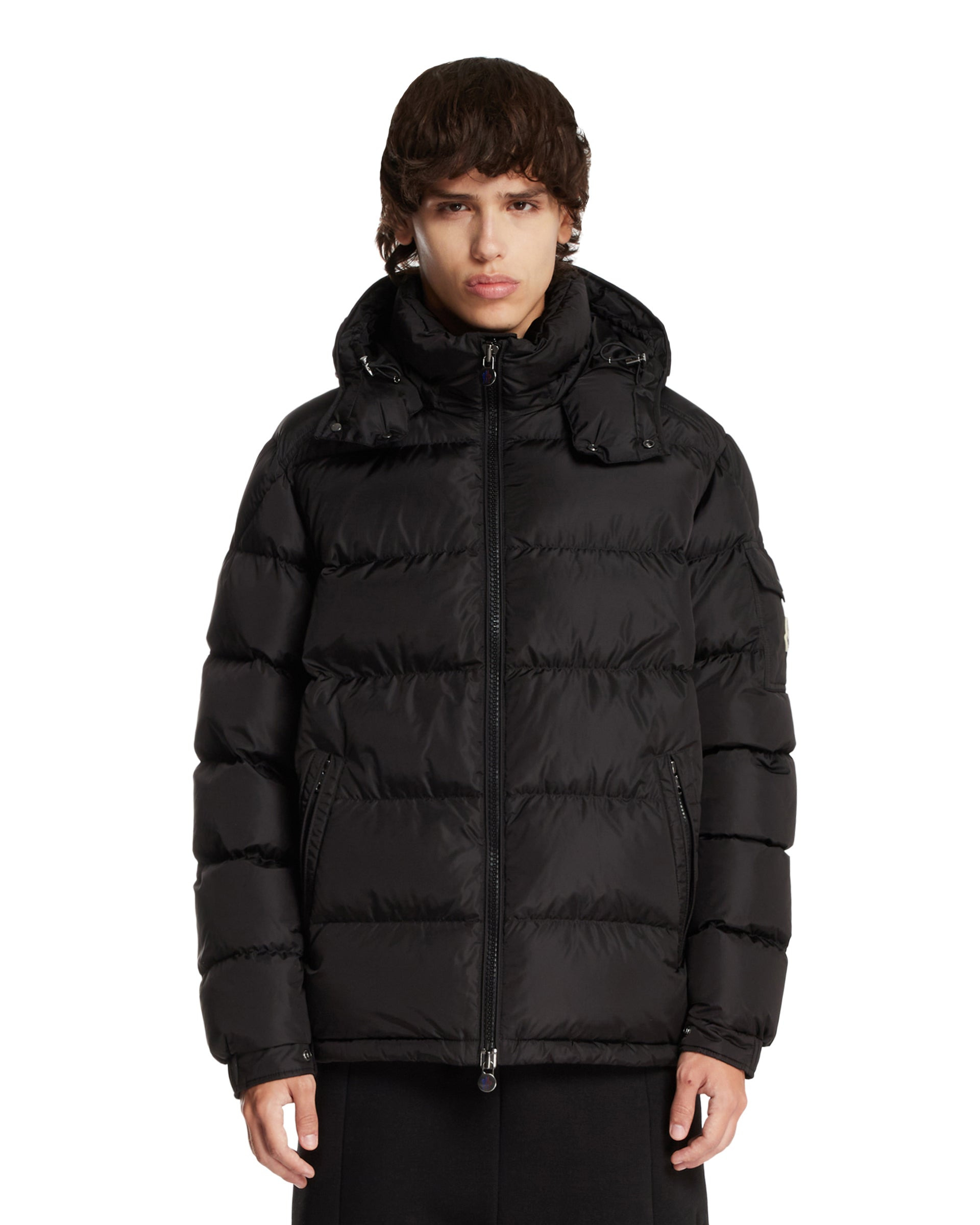 Black Maya Short Down Jacket - 1