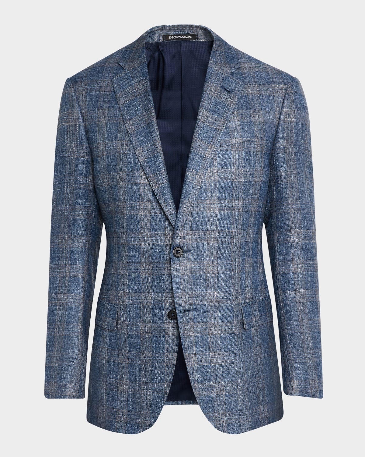 Men's Brushed Plaid Sport Coat - 1