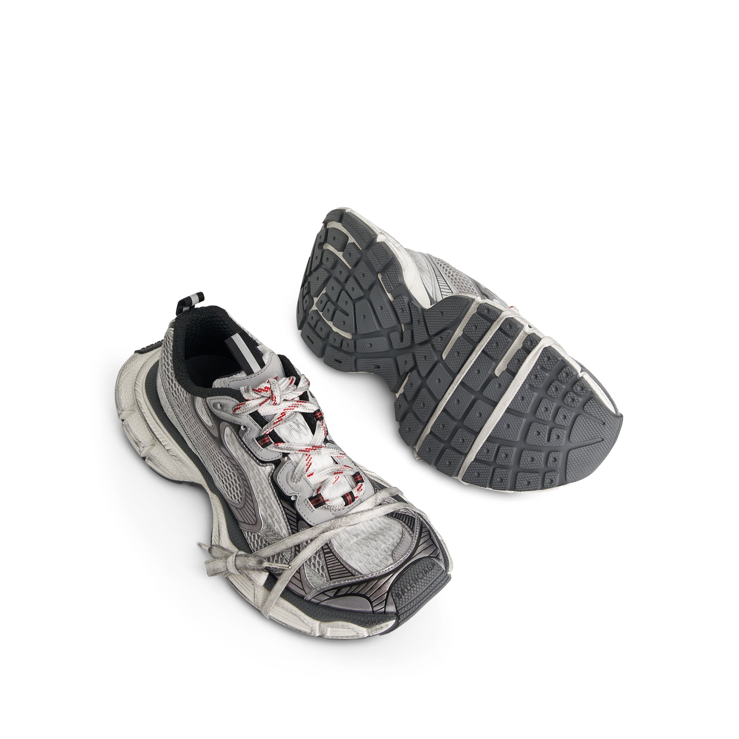 3XL Sneaker in Grey/White/Red - 4