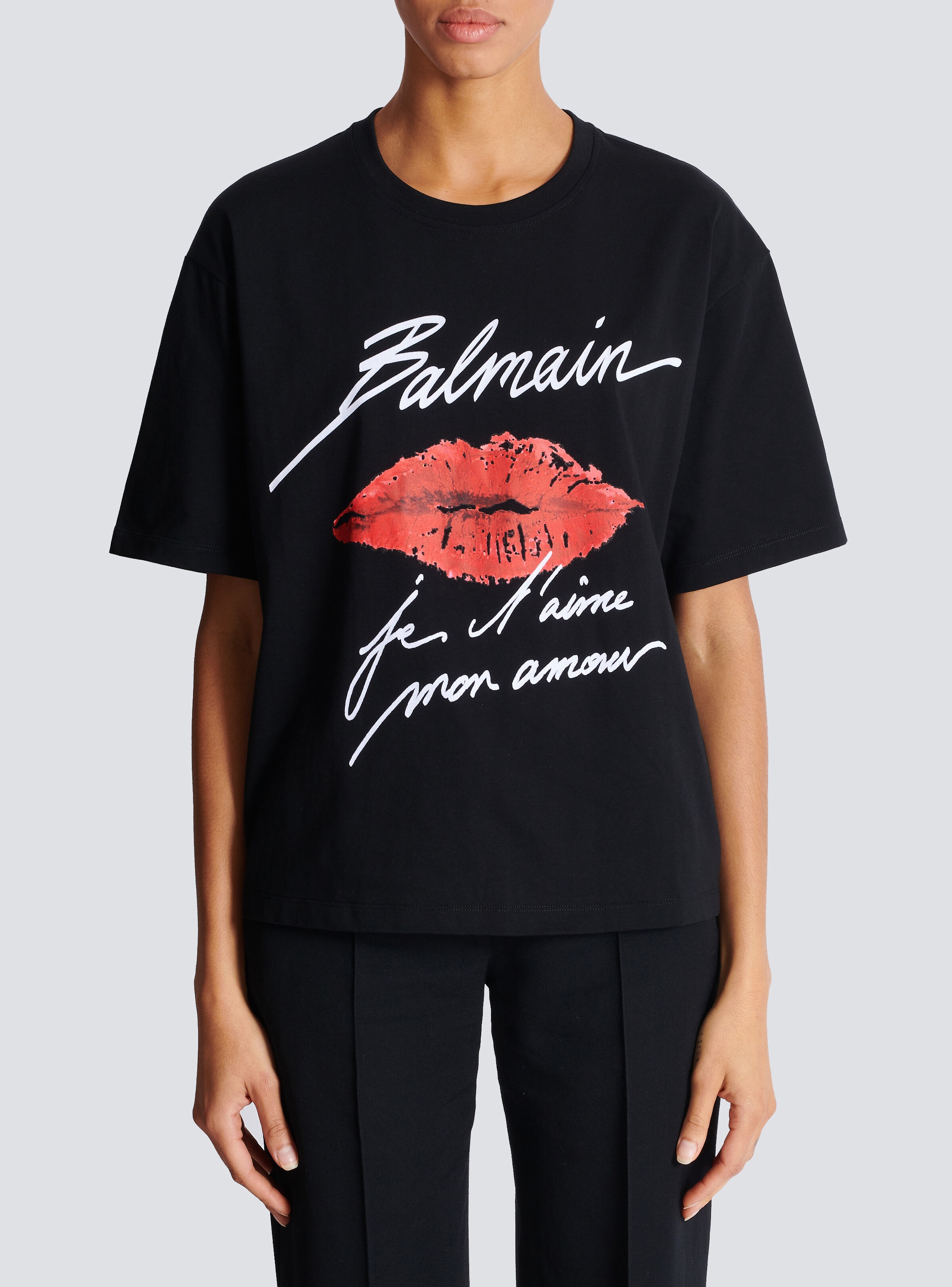 Short-sleeved T-shirt with Kiss print - 5