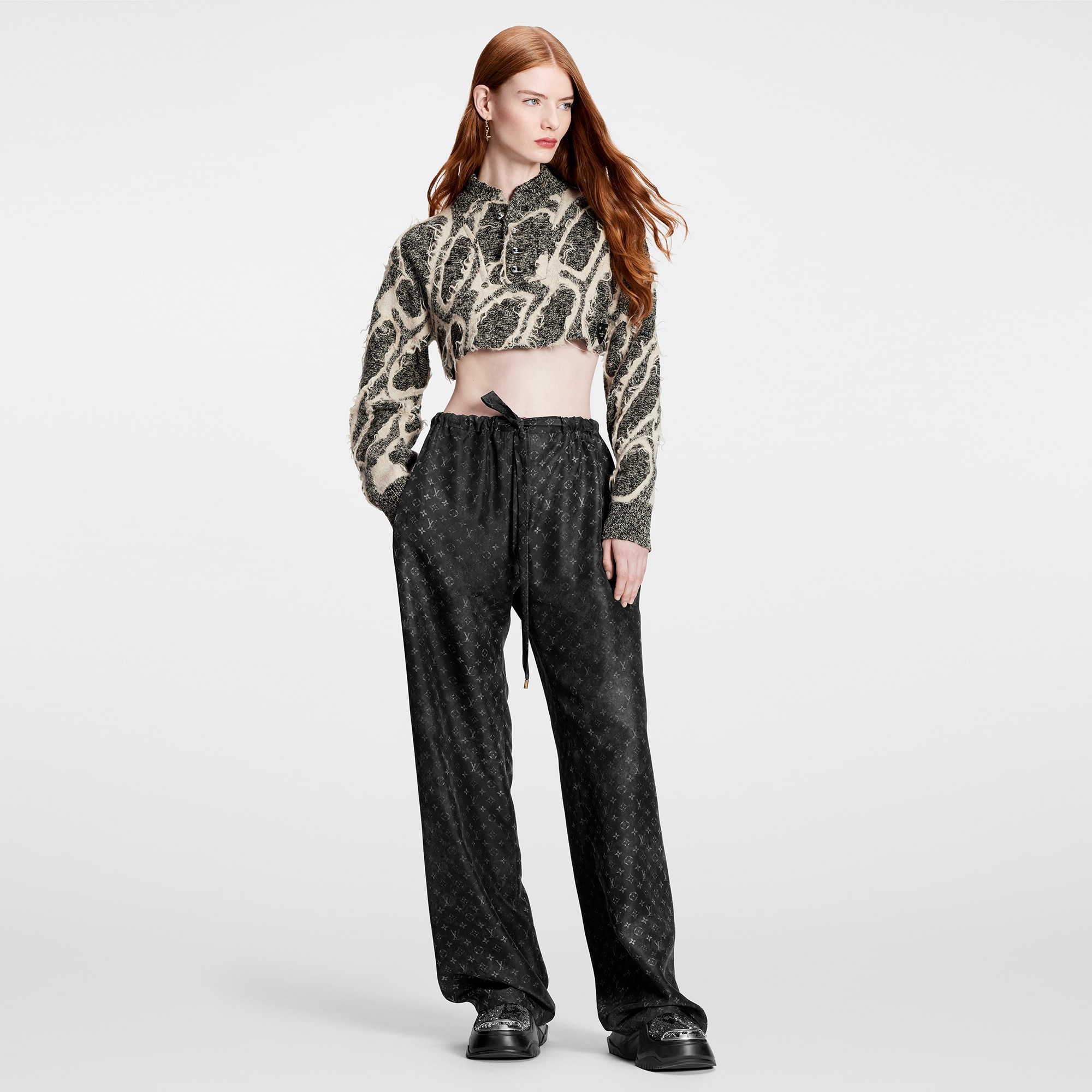 Monogram Cloud Wide-Leg Pants - 2
