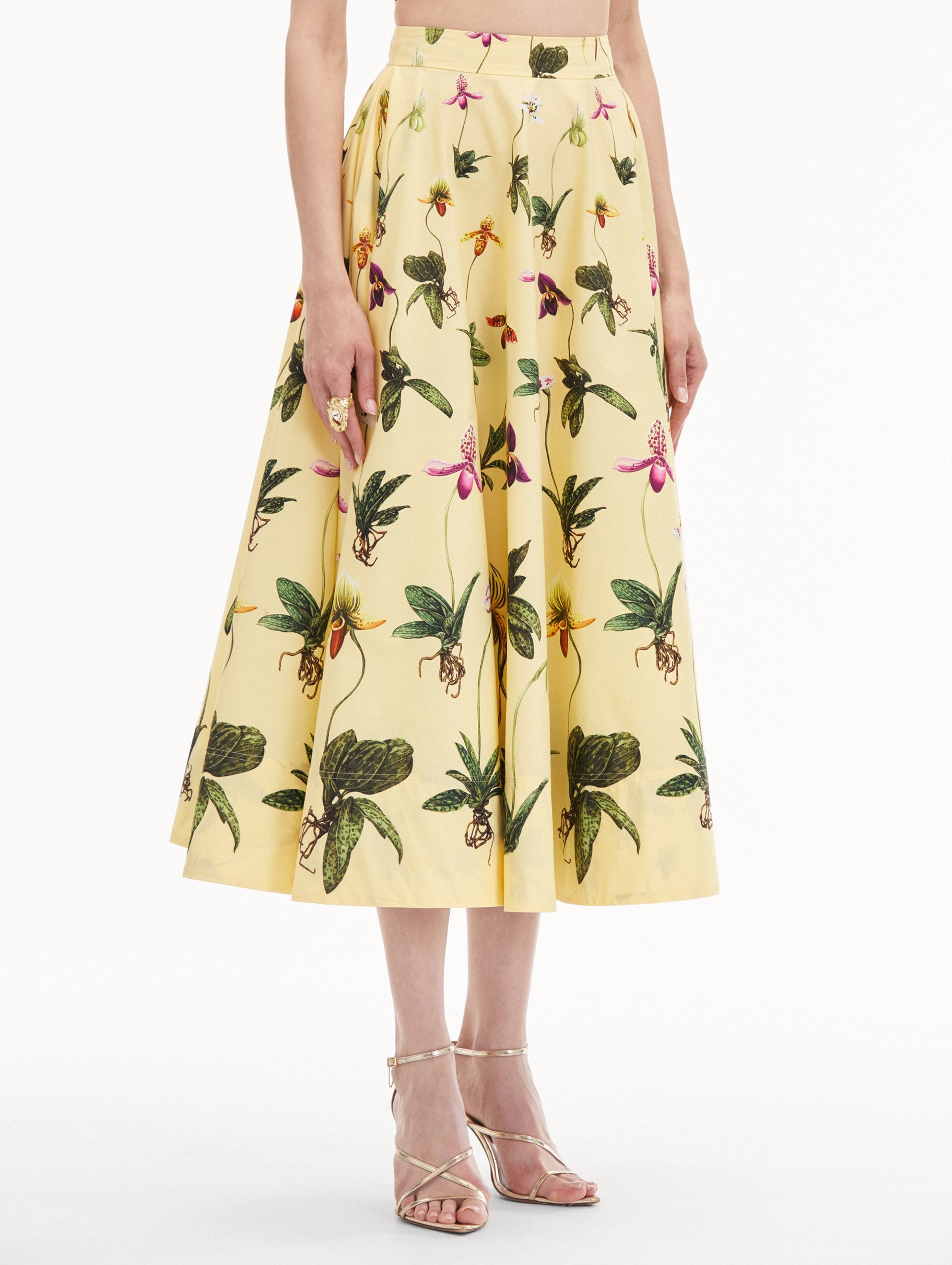 ORCHID COTTON POPLIN SKIRT - 5