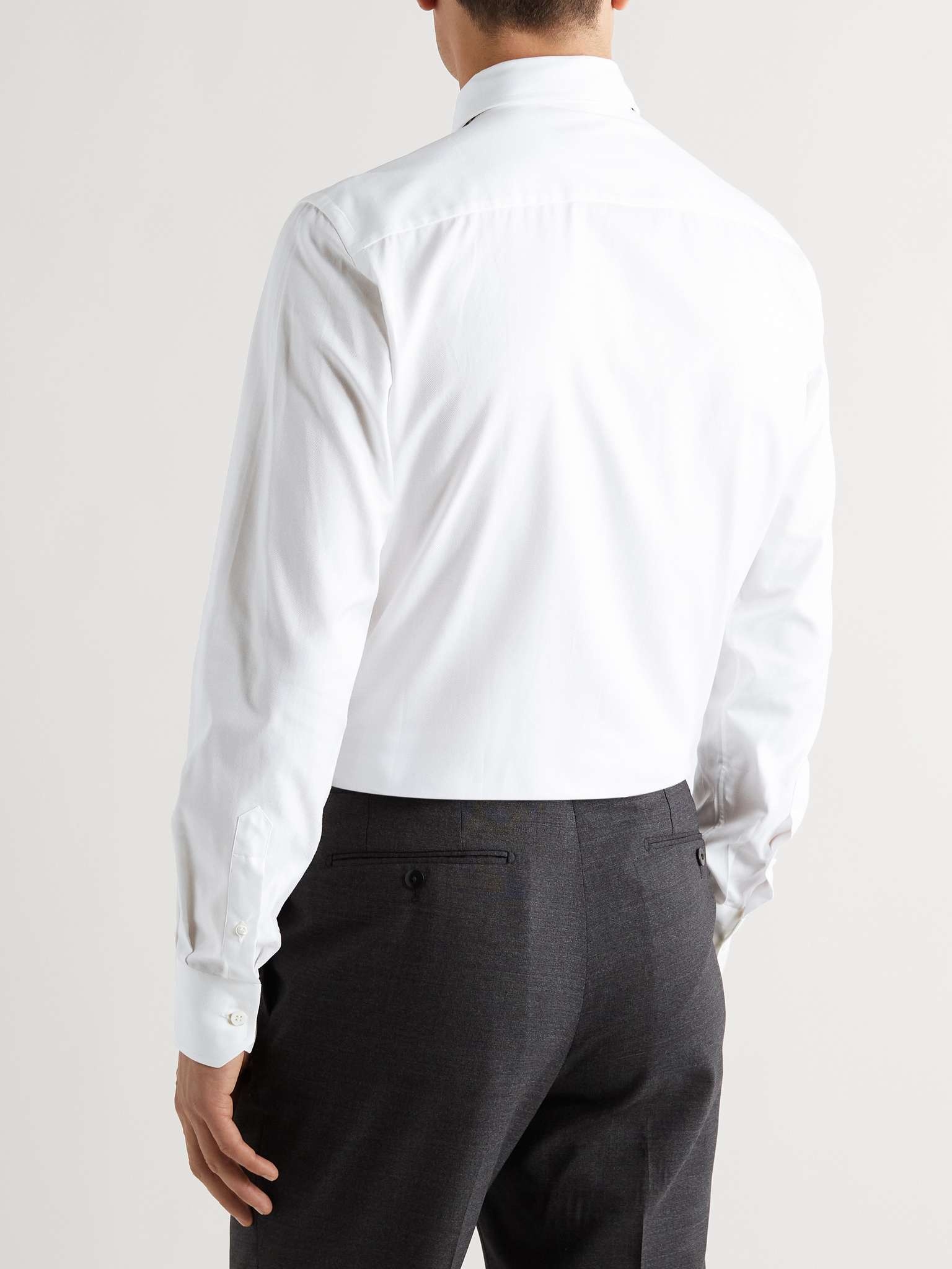 Slim-Fit Cutaway-Collar Cotton Oxford Shirt - 6