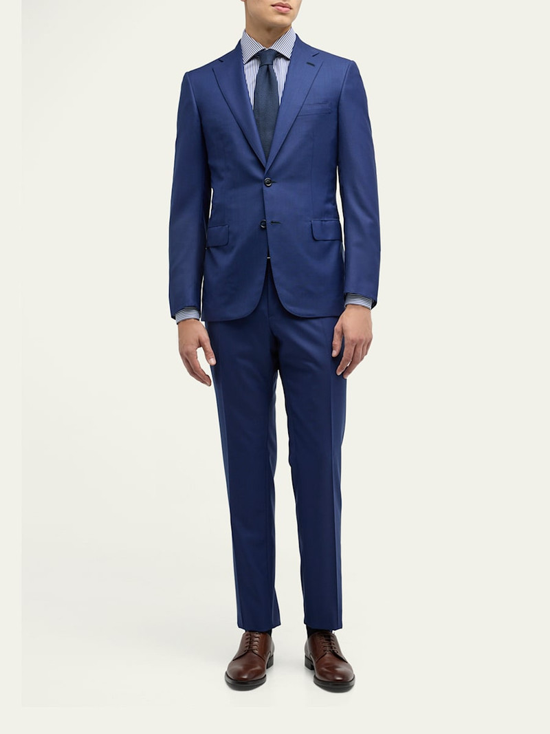 Brioni Men's Wool Sharkskin Suit outlook