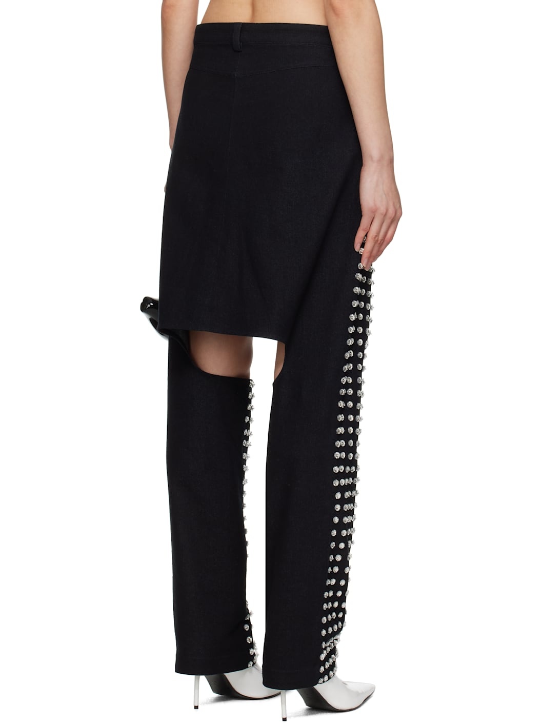 【Ashley Williams】ブラック Crystal Marley ジーンズ ASHLEY WILLIAMS Black Crystal Marley Jeans | REVERSIBLE