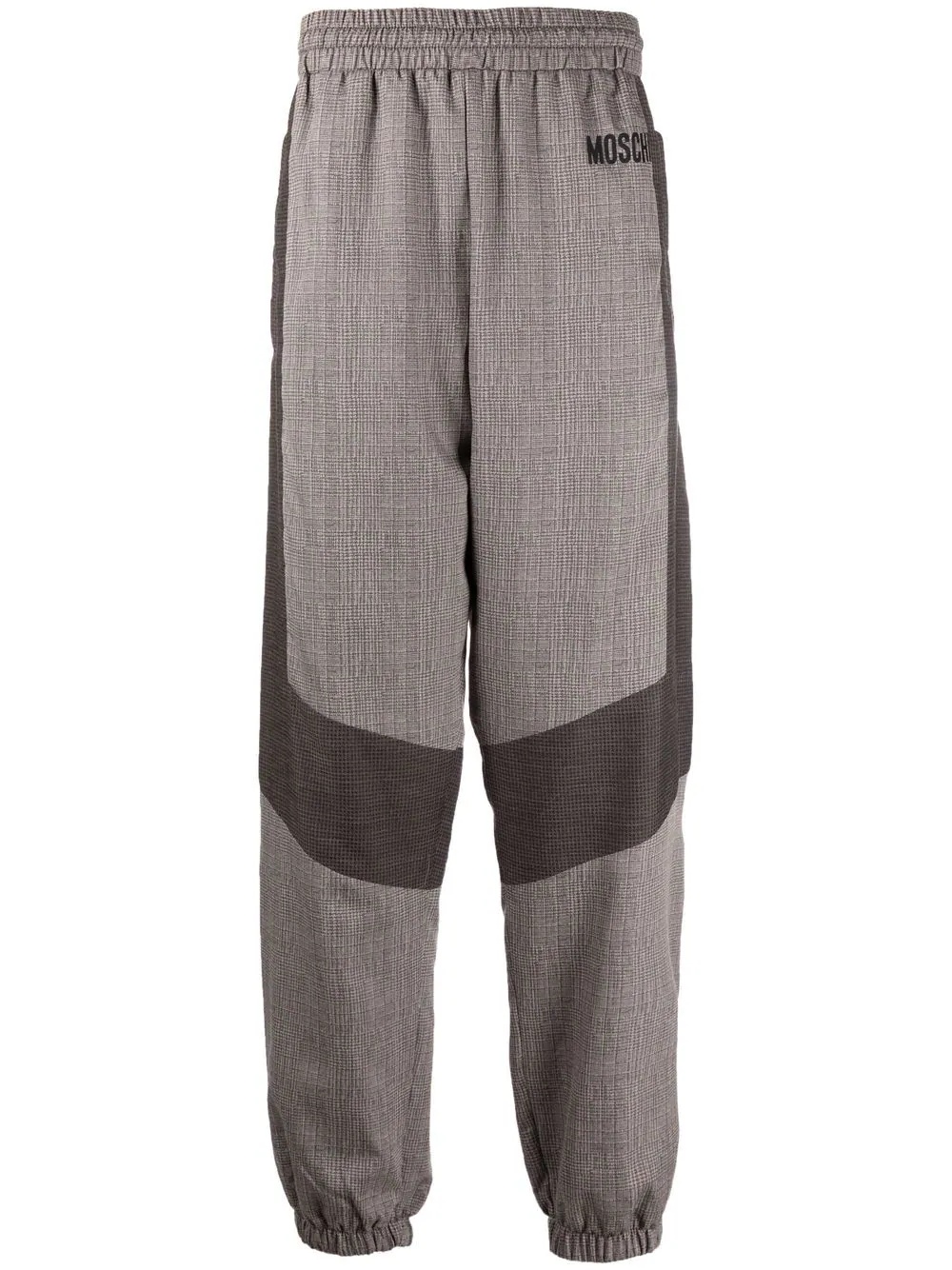 panelled cuffed trousers - 1