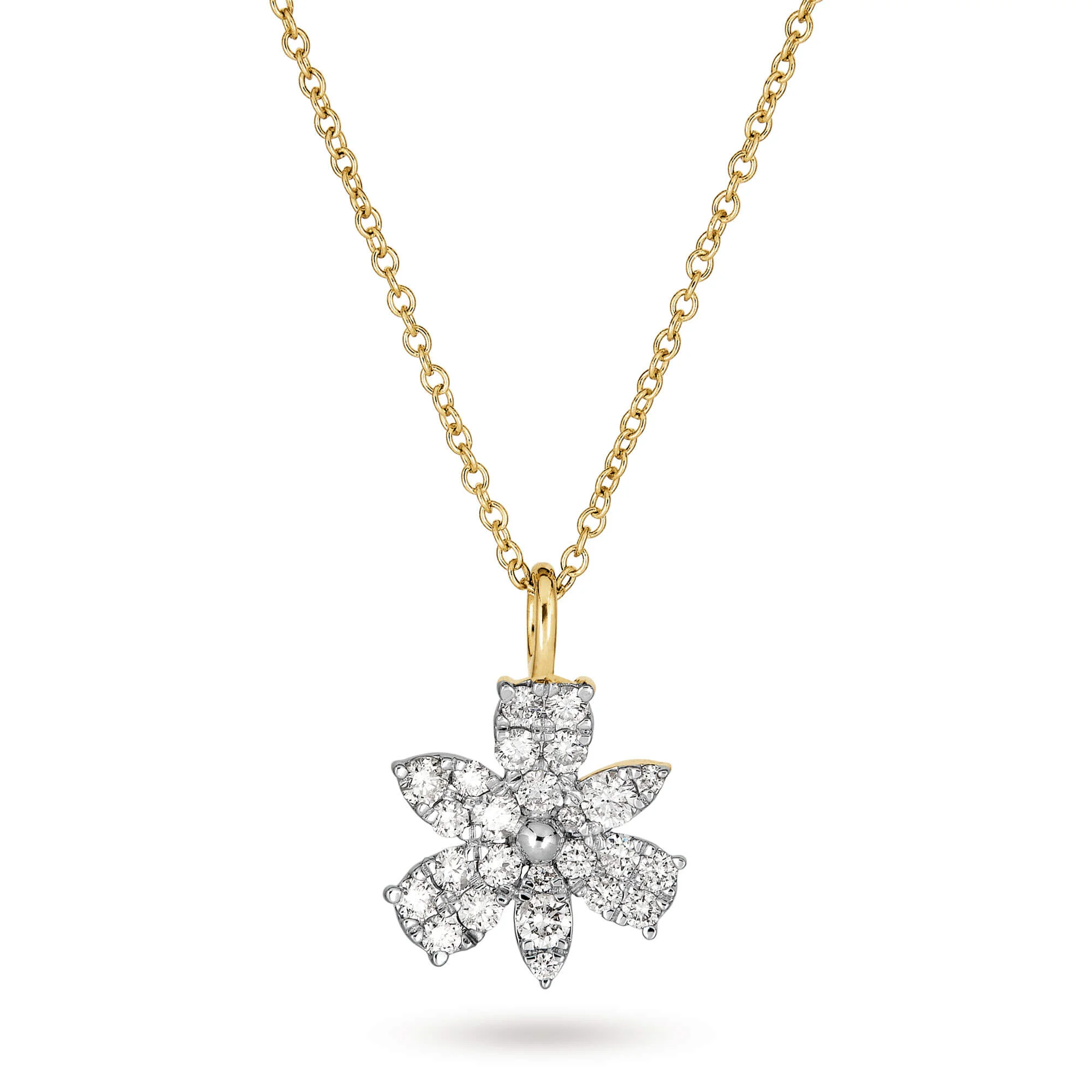 Diamond Magnolia Necklace - 1