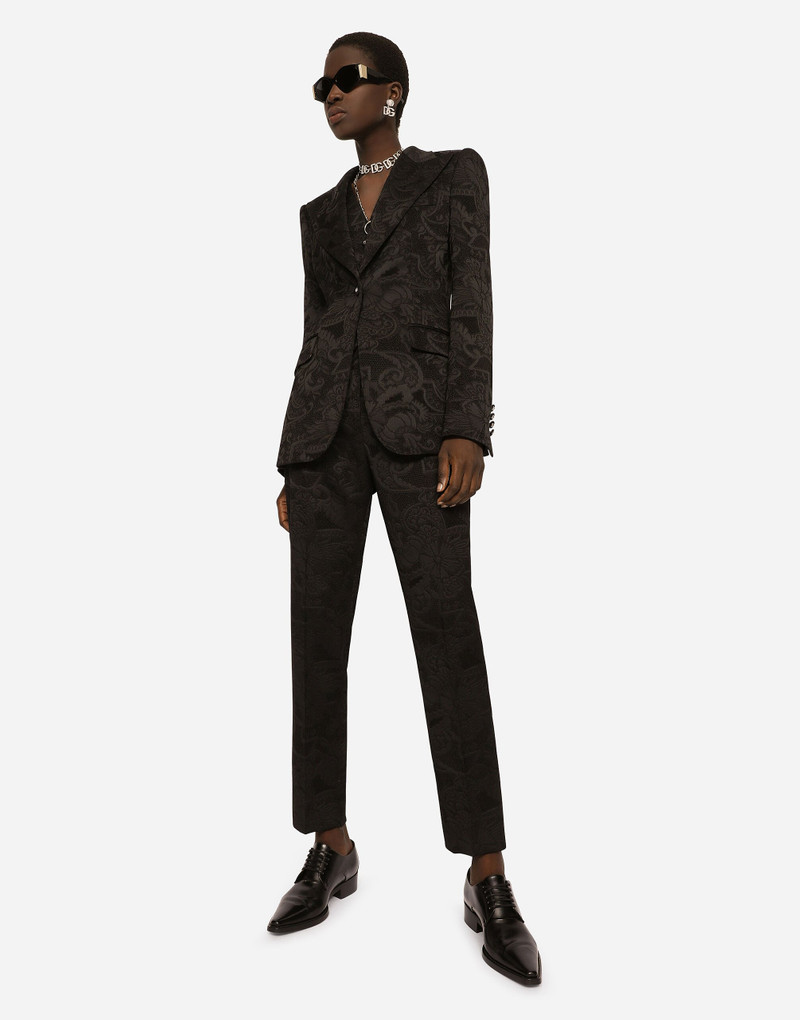 Dolce & Gabbana Floral jacquard pants outlook