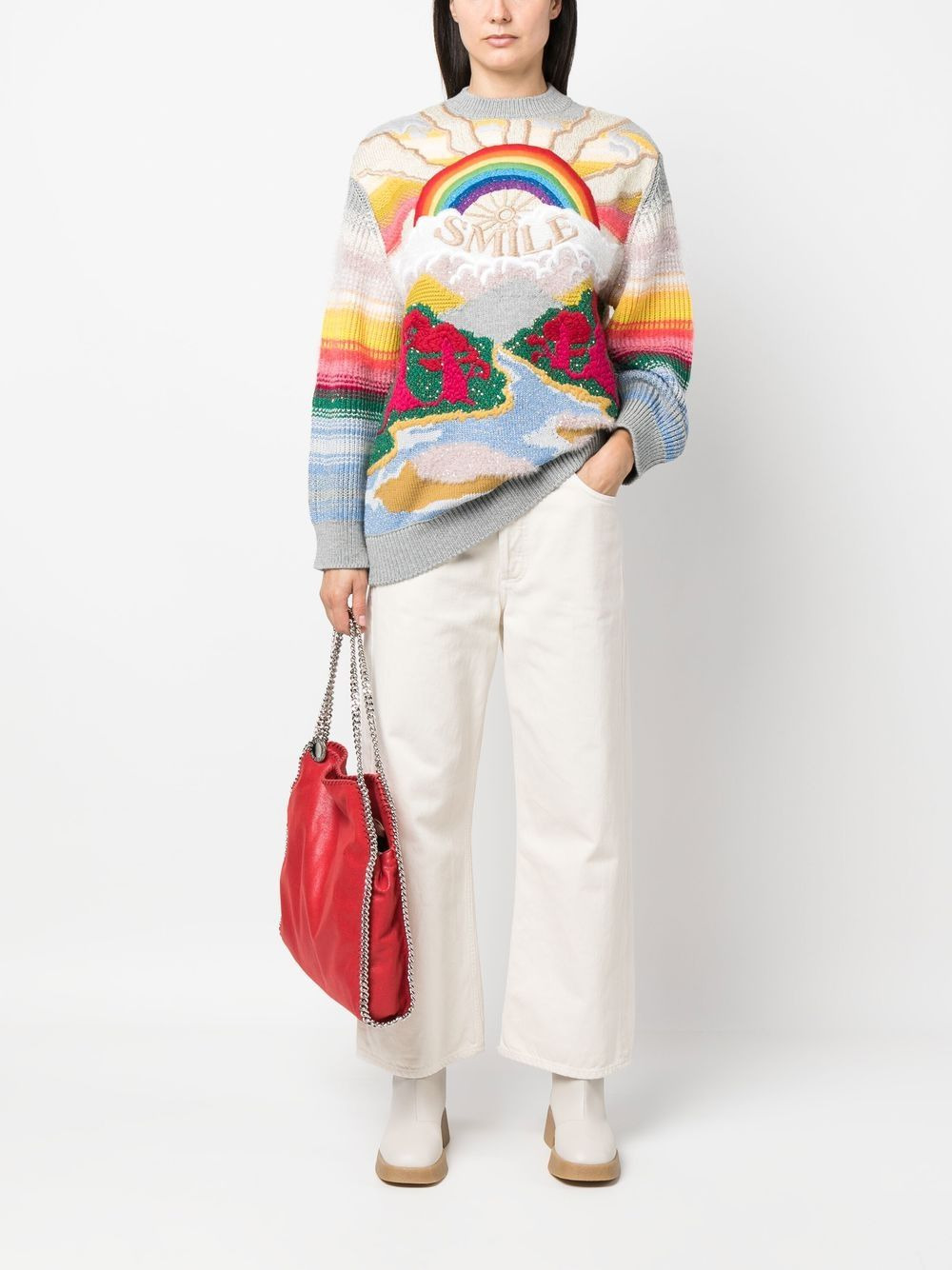 Festive Smile intarsia-knit jumper - 2
