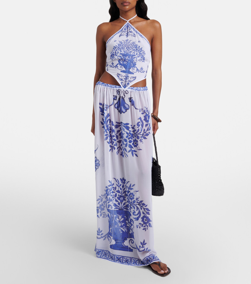 BANANHOT Riley printed cotton maxi dress outlook