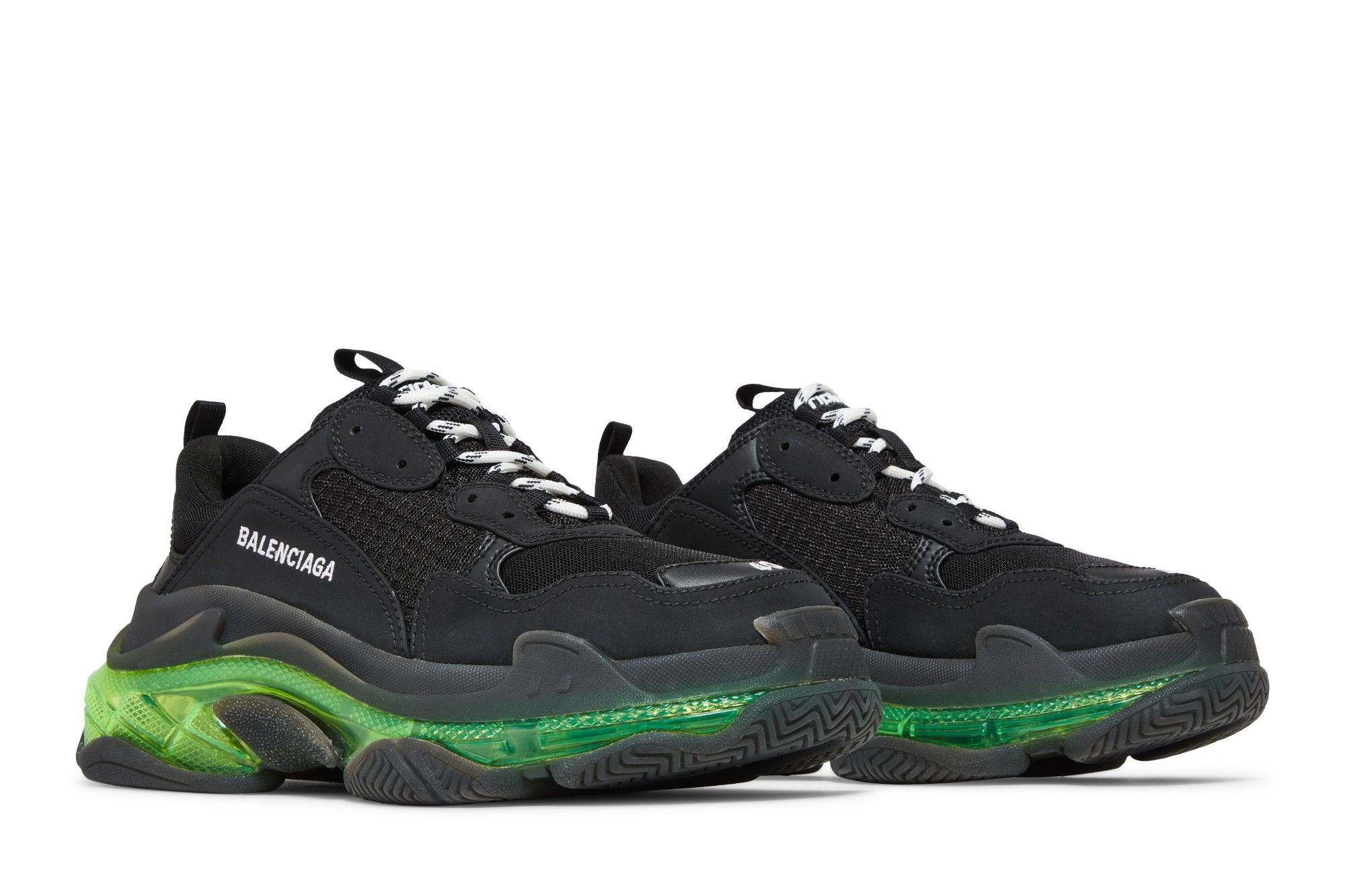 Balenciaga Wmns Triple S 'Black Yellow Fluo' - 8