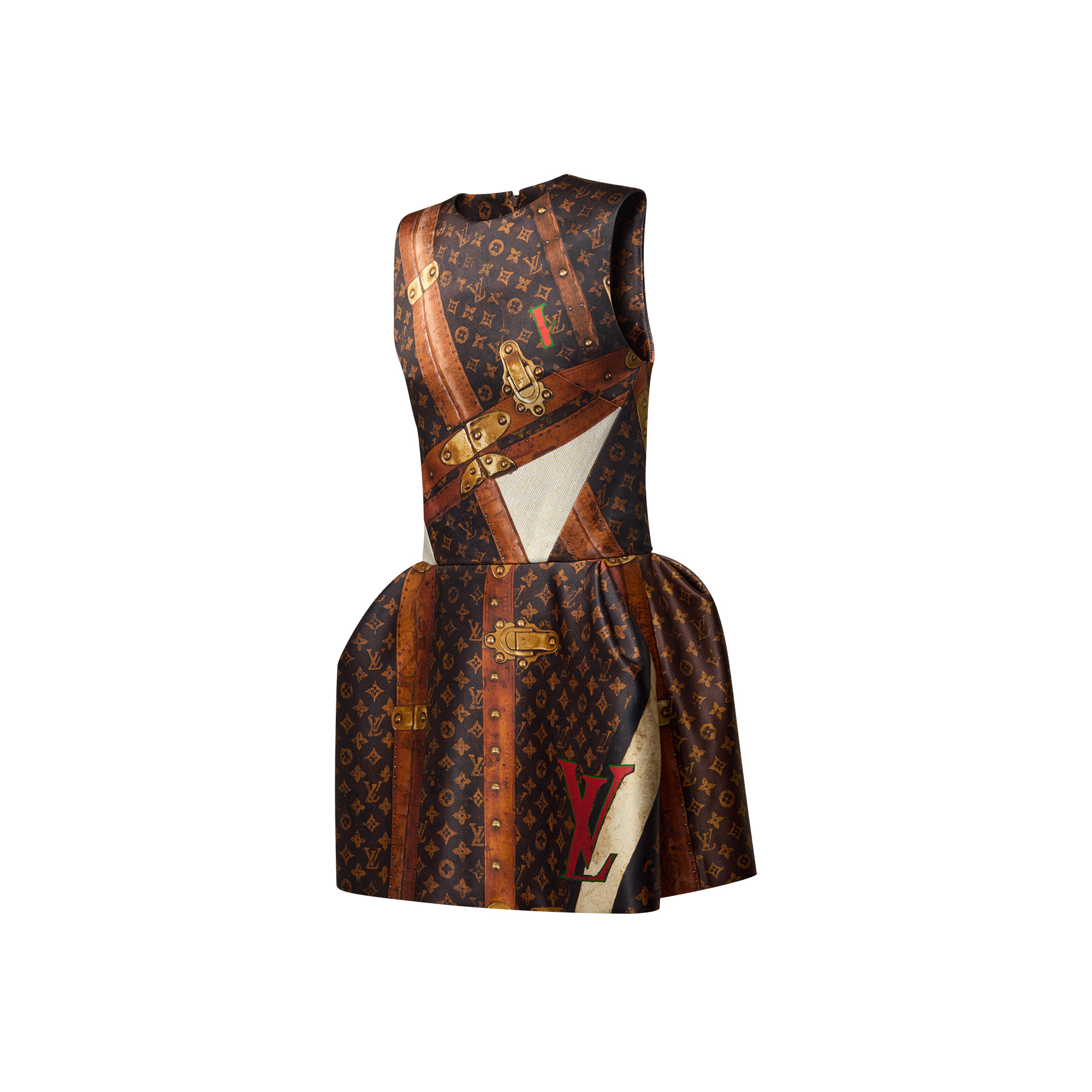 LV Trunk Pleat Dress - 2