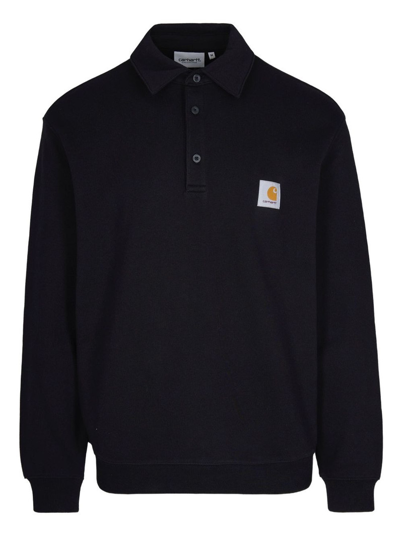logo-patch cotton polo shirt 1