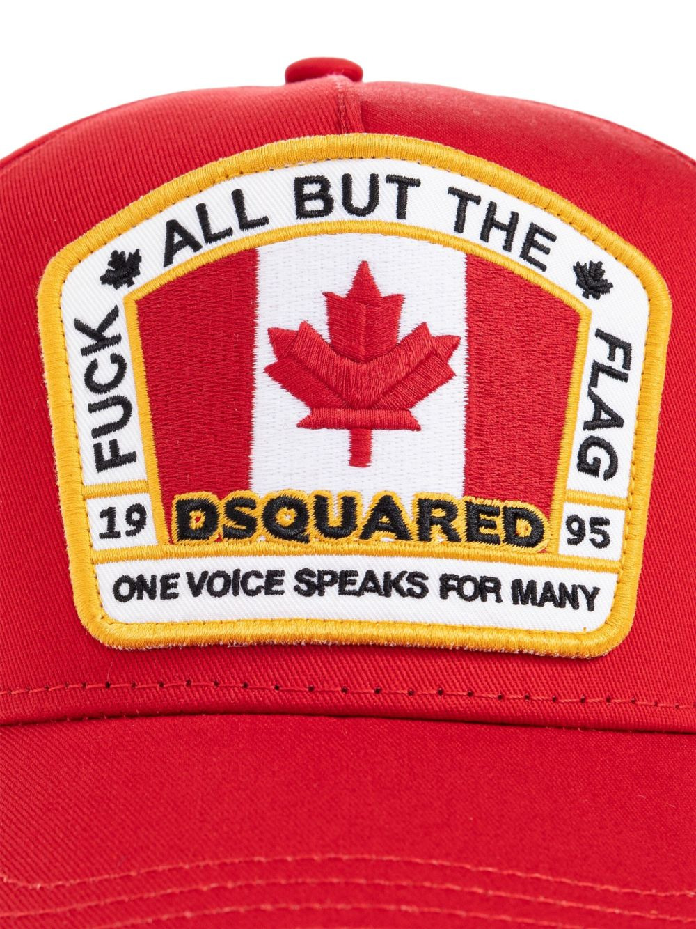 flag-patch baseball cap - 3