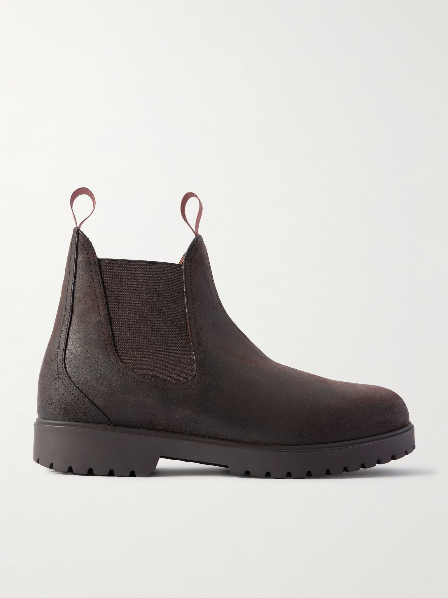 Dover Walk Brushed-Leather Chelsea Boots Dark brown - 1