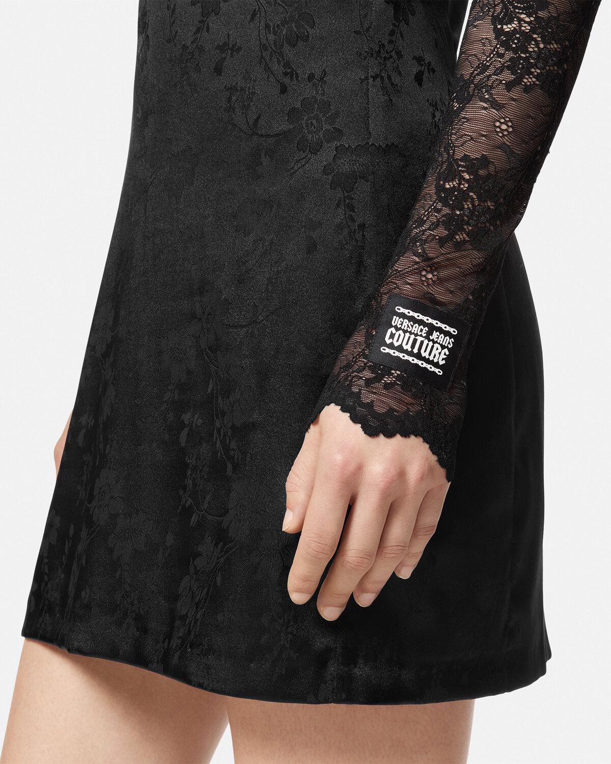 Lace Flowers Mini Dress - 3