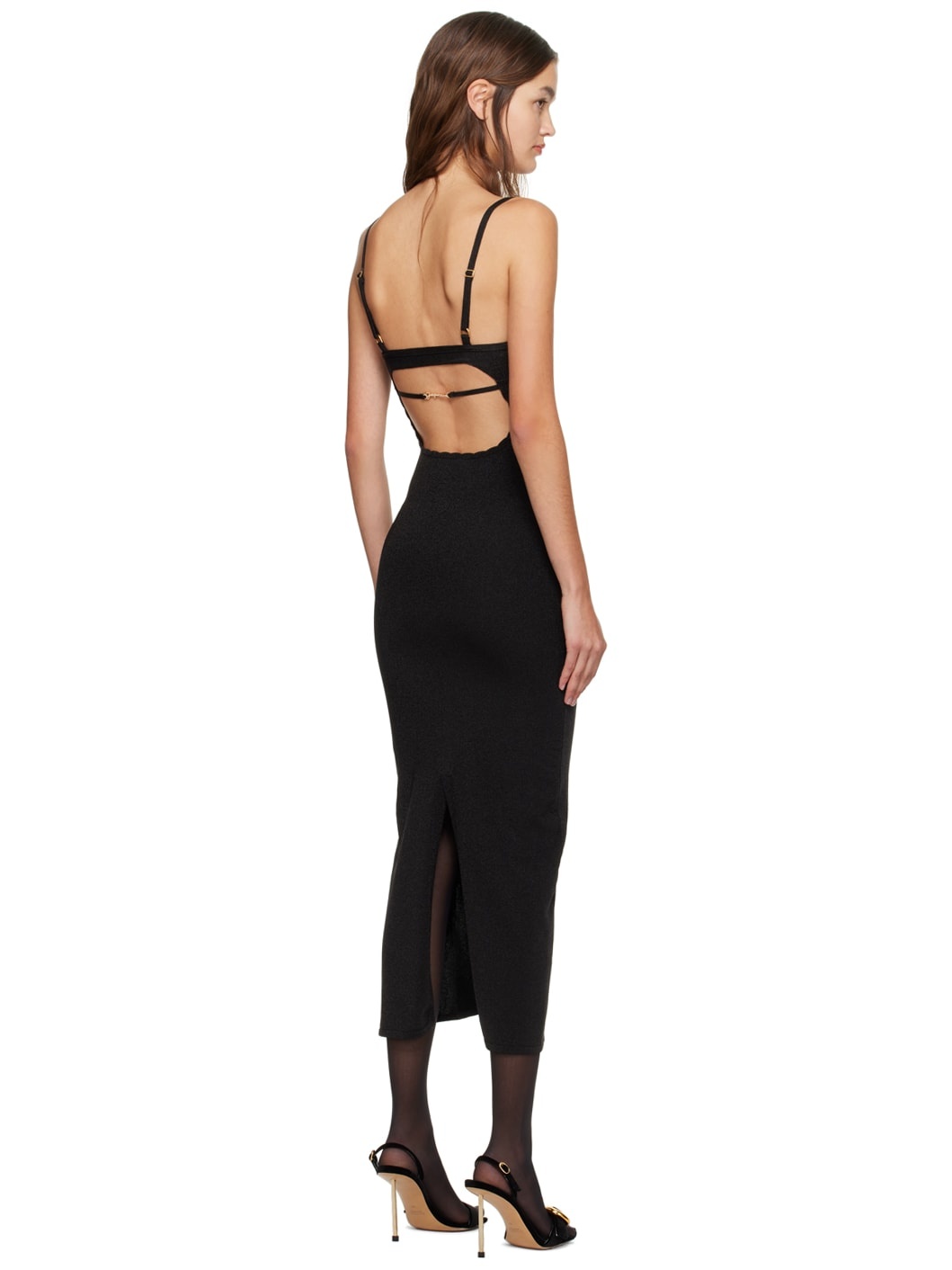 Black Guirlande 'La Robe Fiesta Midi' Midi Dress - 3