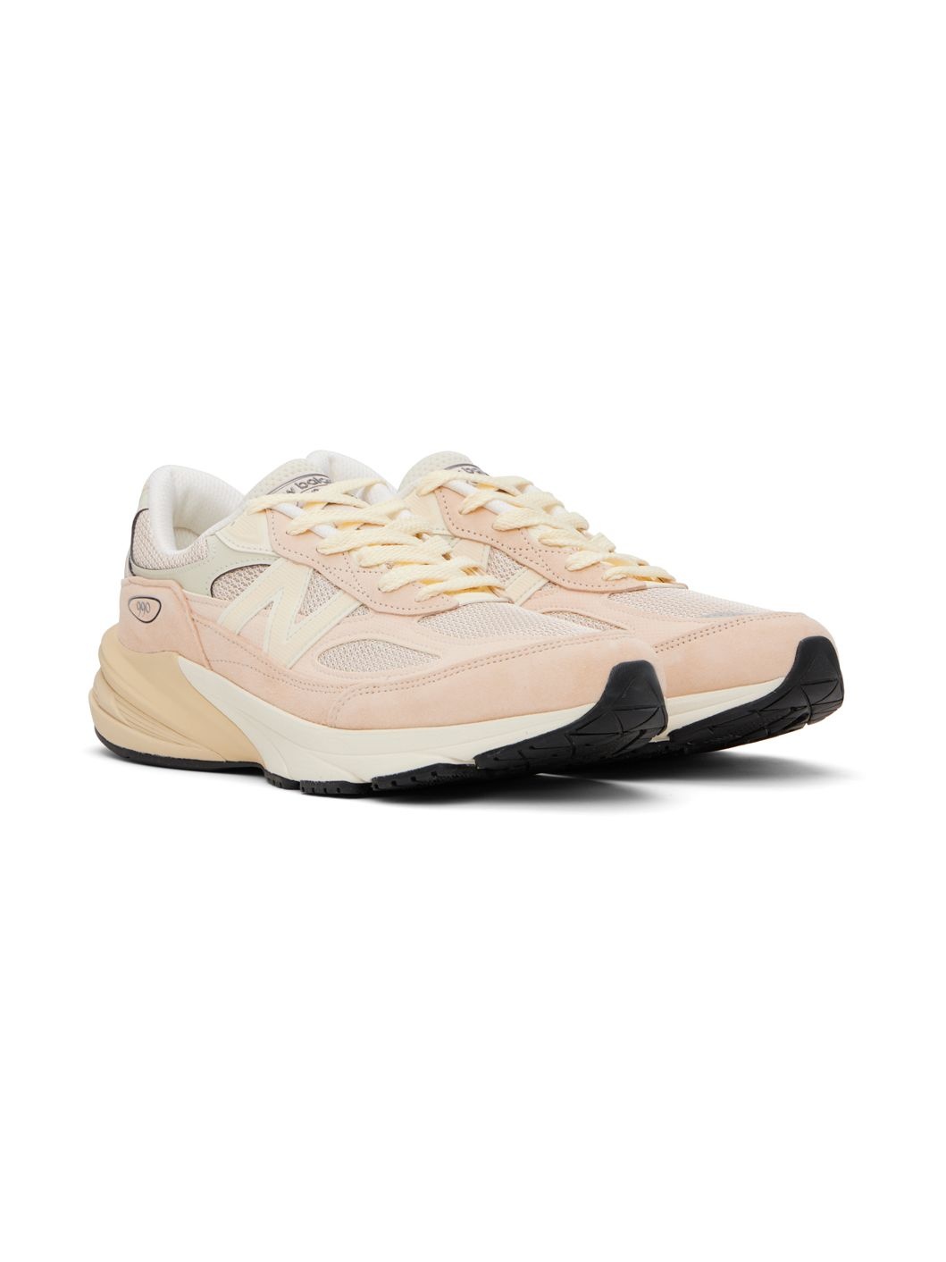 Pink & Beige 'Made in USA' 990v6 Sneakers - 4