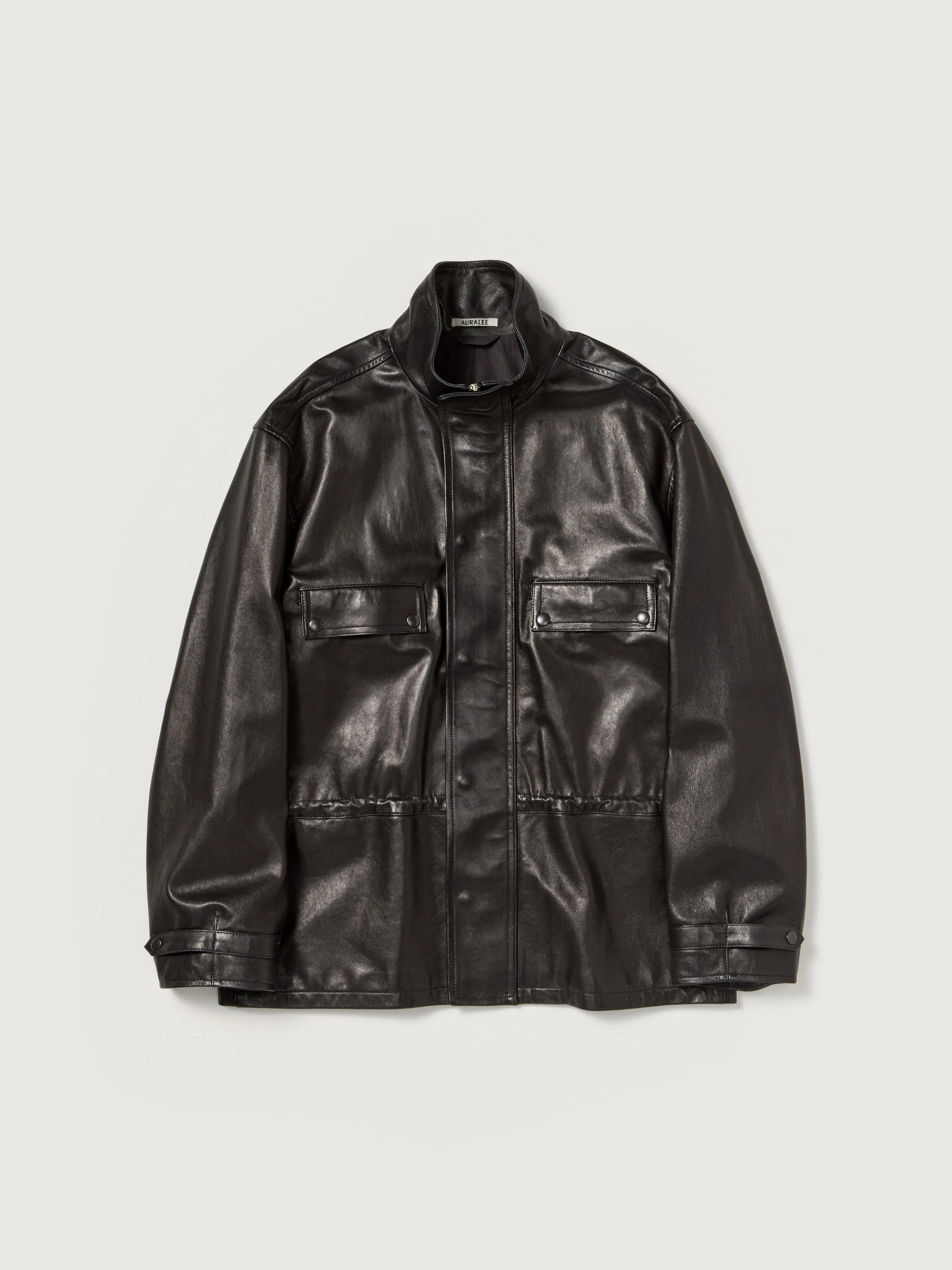 TEXTURED LAMB LEATHER BLOUSON - 1