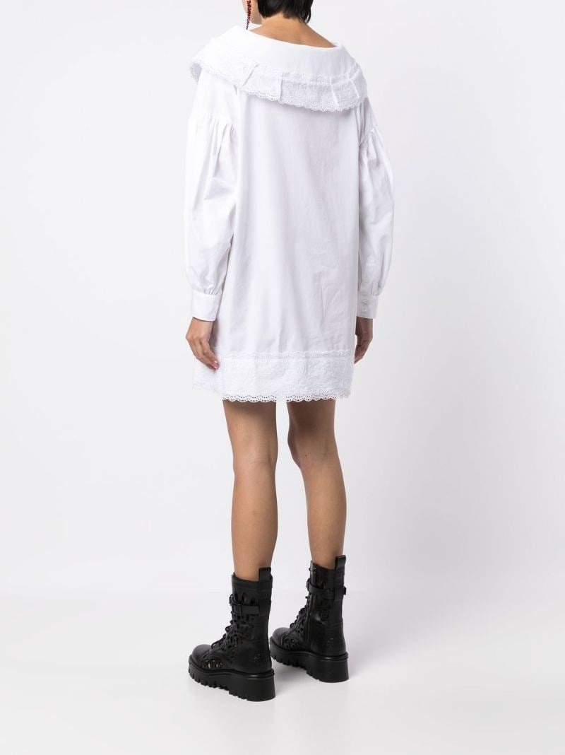 cotton shirt dress - 4