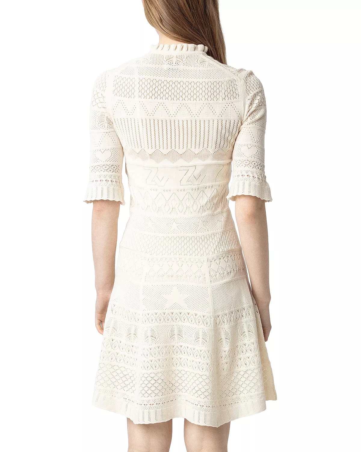 Memphisa Pointelle Knit Dress - 3