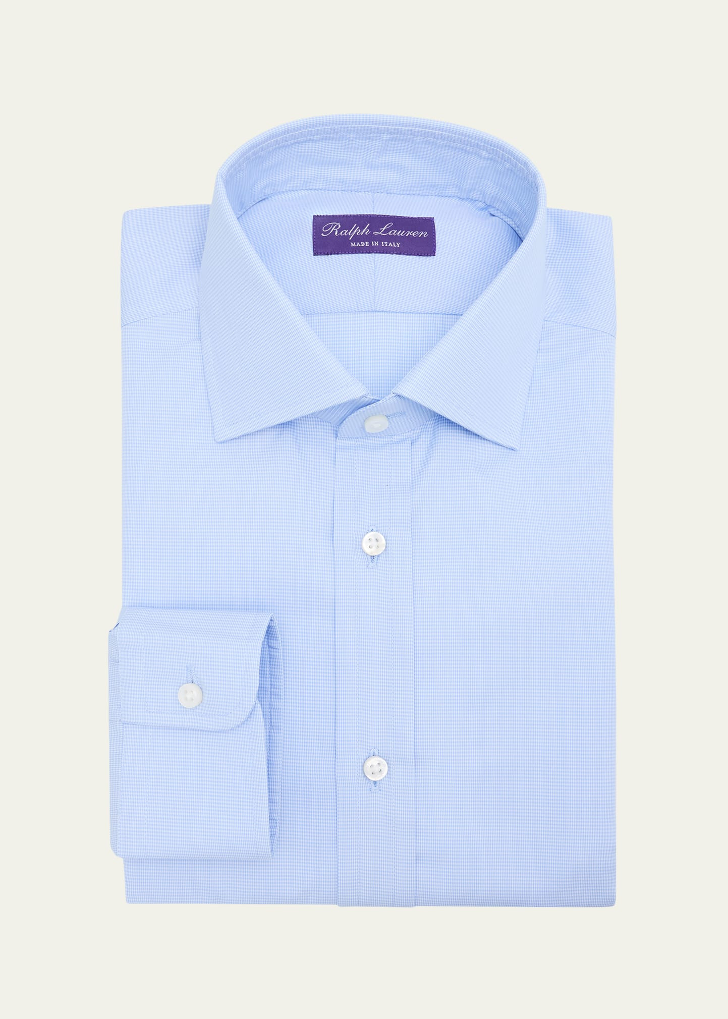 Men's Cotton Micro-Houndstooth Dress Shirt - 1