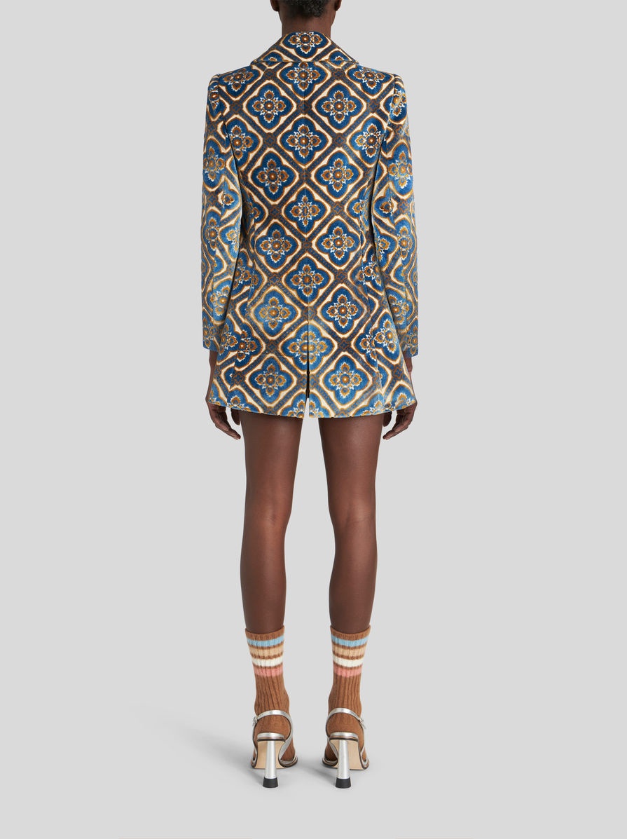 SHORT JACQUARD COAT - 4