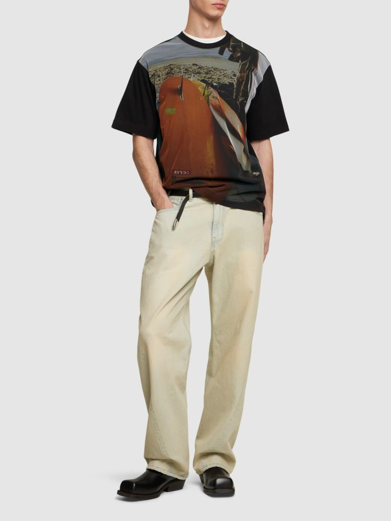Printed mesh layer t-shirt - 2