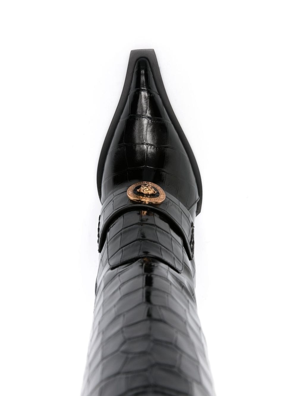 Vagabond croco-embossed leather boots - 4
