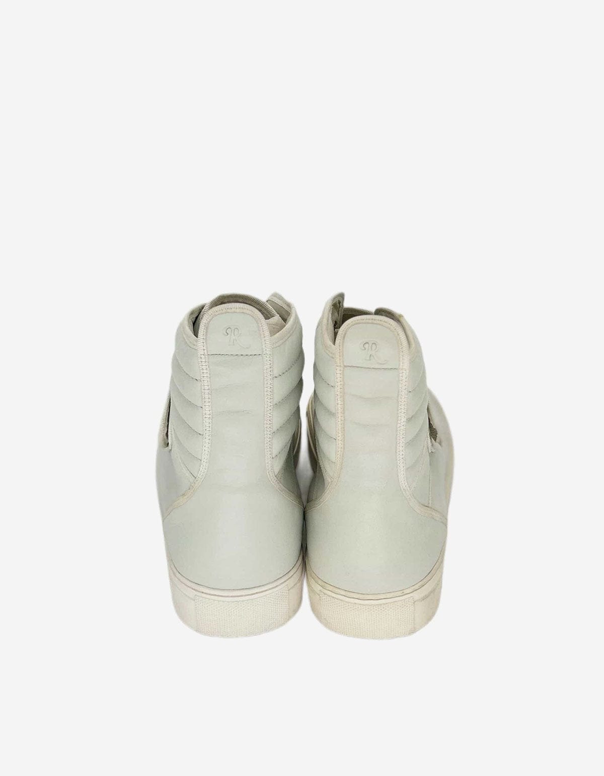 Raf Simons White Velcro Strap High Top Trainers - SS17 - 3