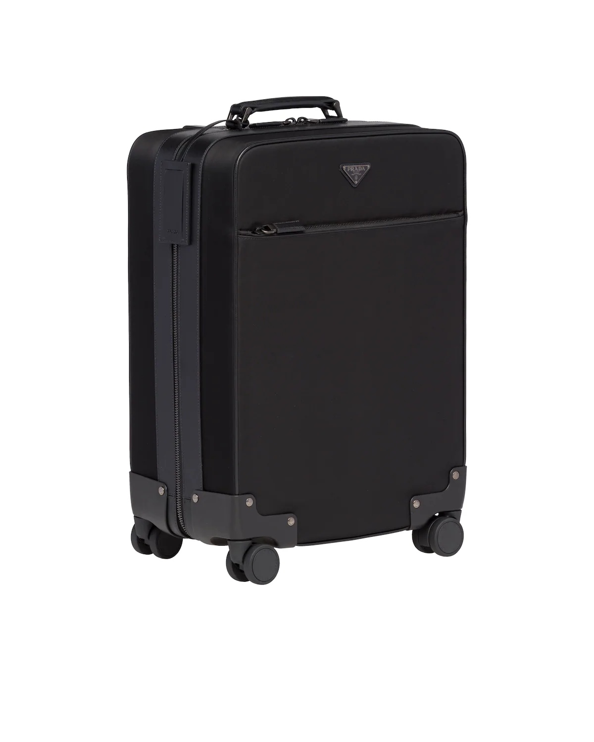 Nylon and Saffiano Leather Trolley - 3