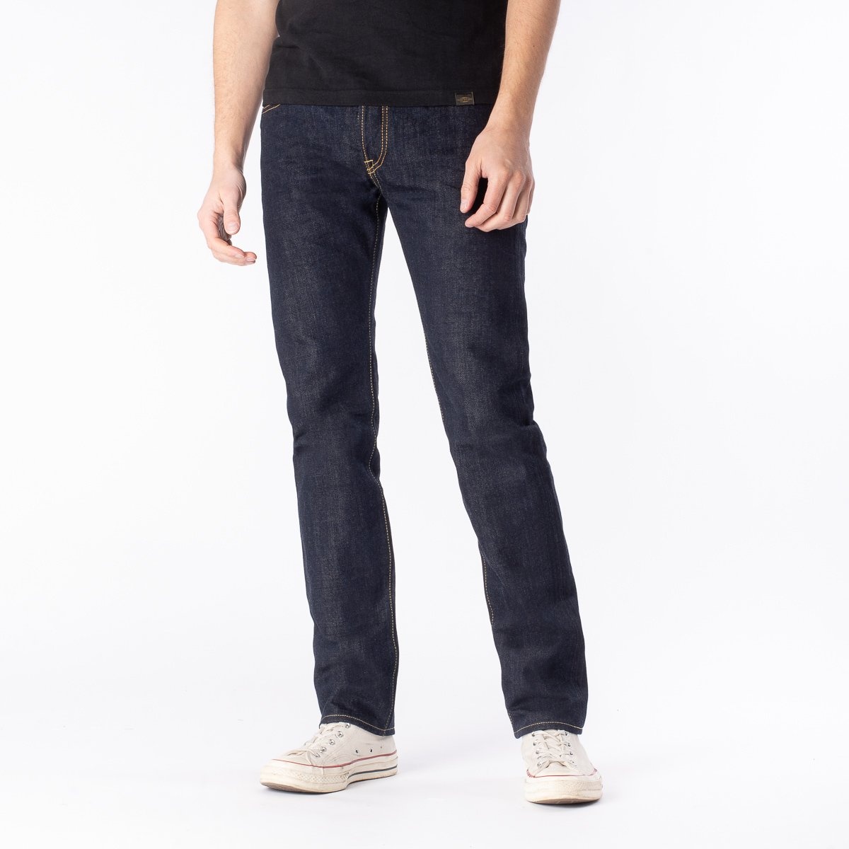 IH-777N 17oz Selvedge Denim Slim Tapered Cut Jeans - Natural Indigo - 2