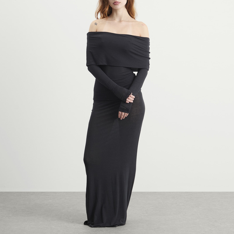 SKIMS SKIMS Sheer Modal Off Shoulder Long Sleeve Top outlook