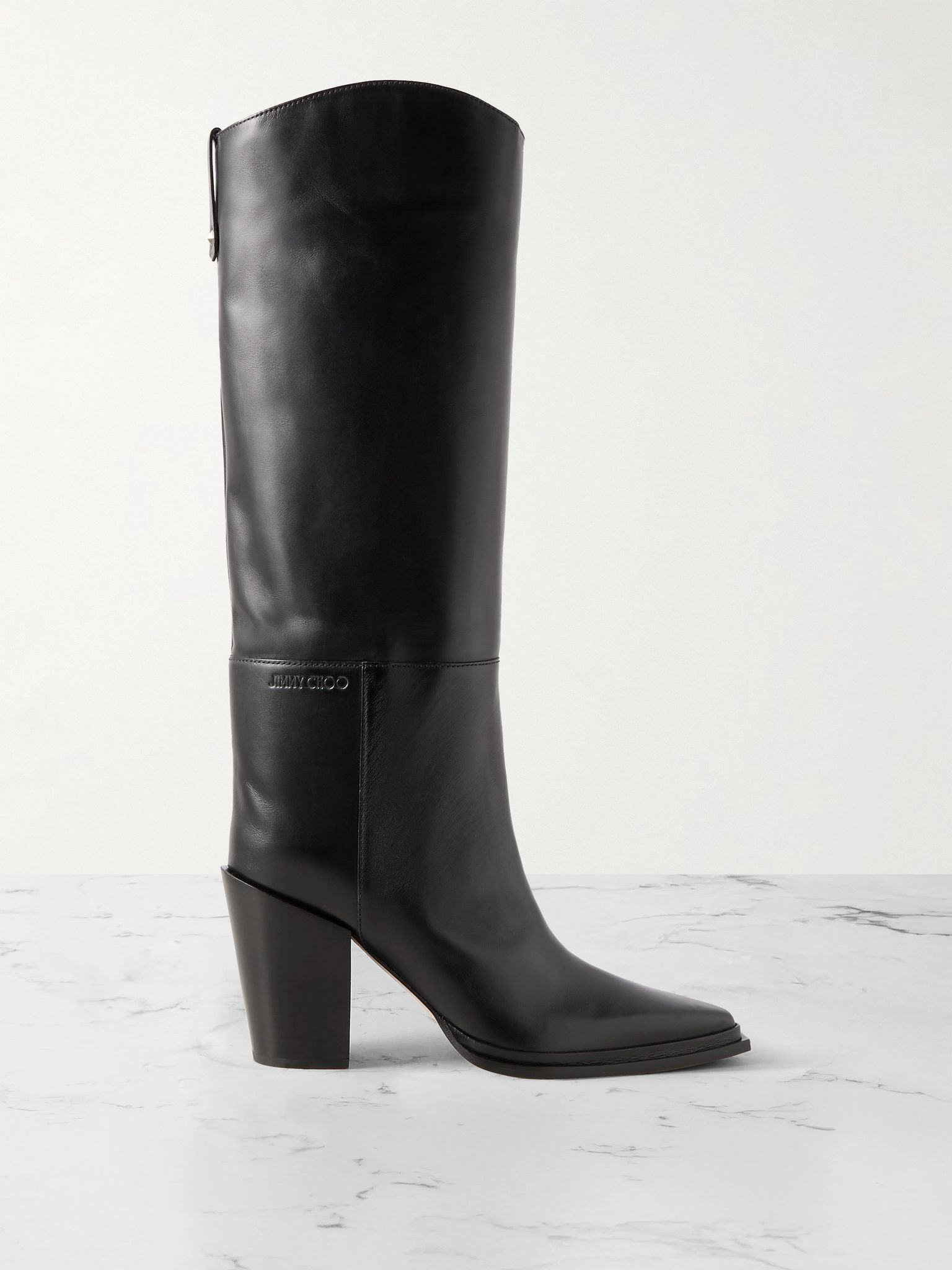 Cece 80 leather knee boots Black - 1