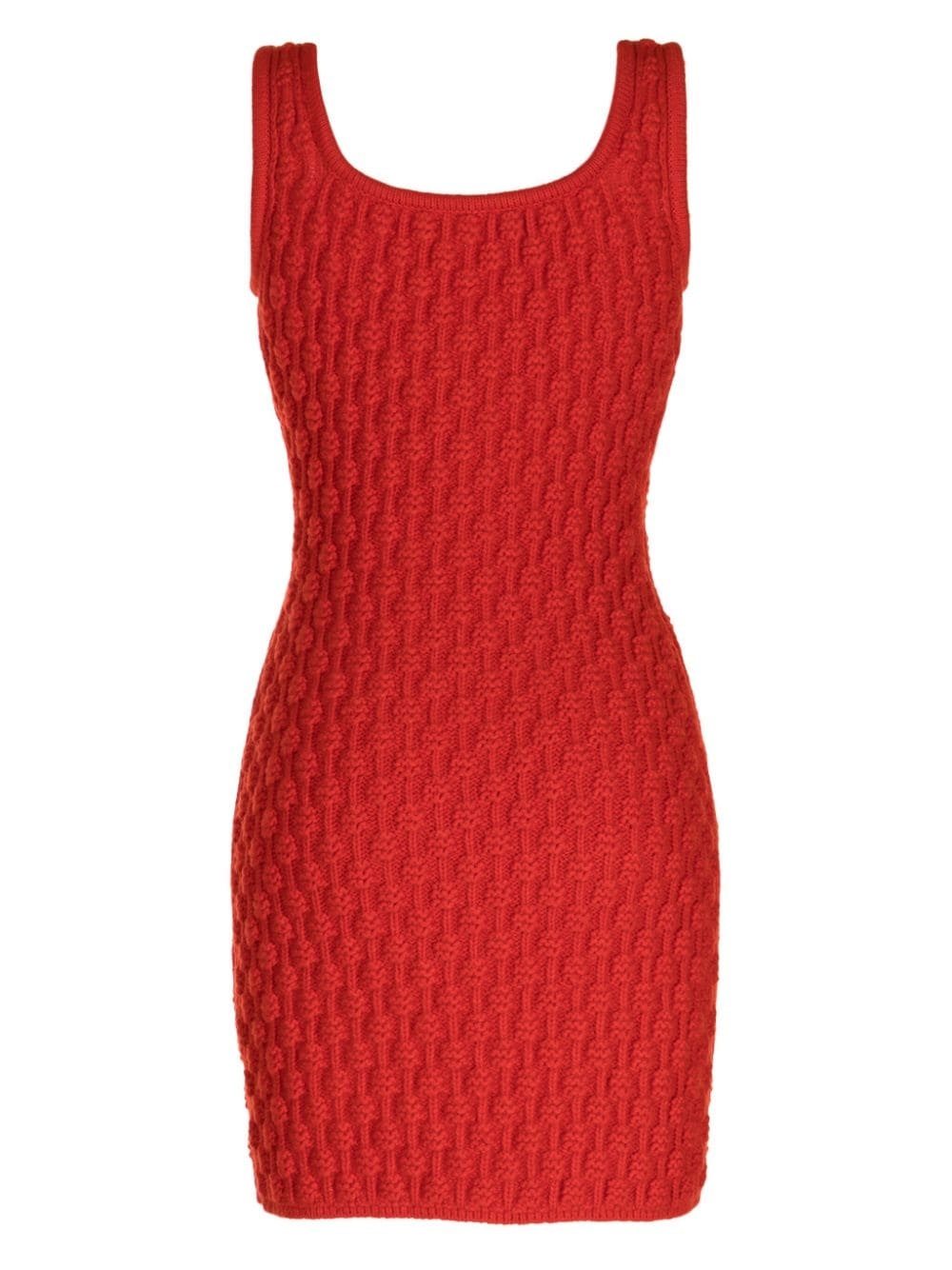 sleeveless 3D-knit minidress - 2