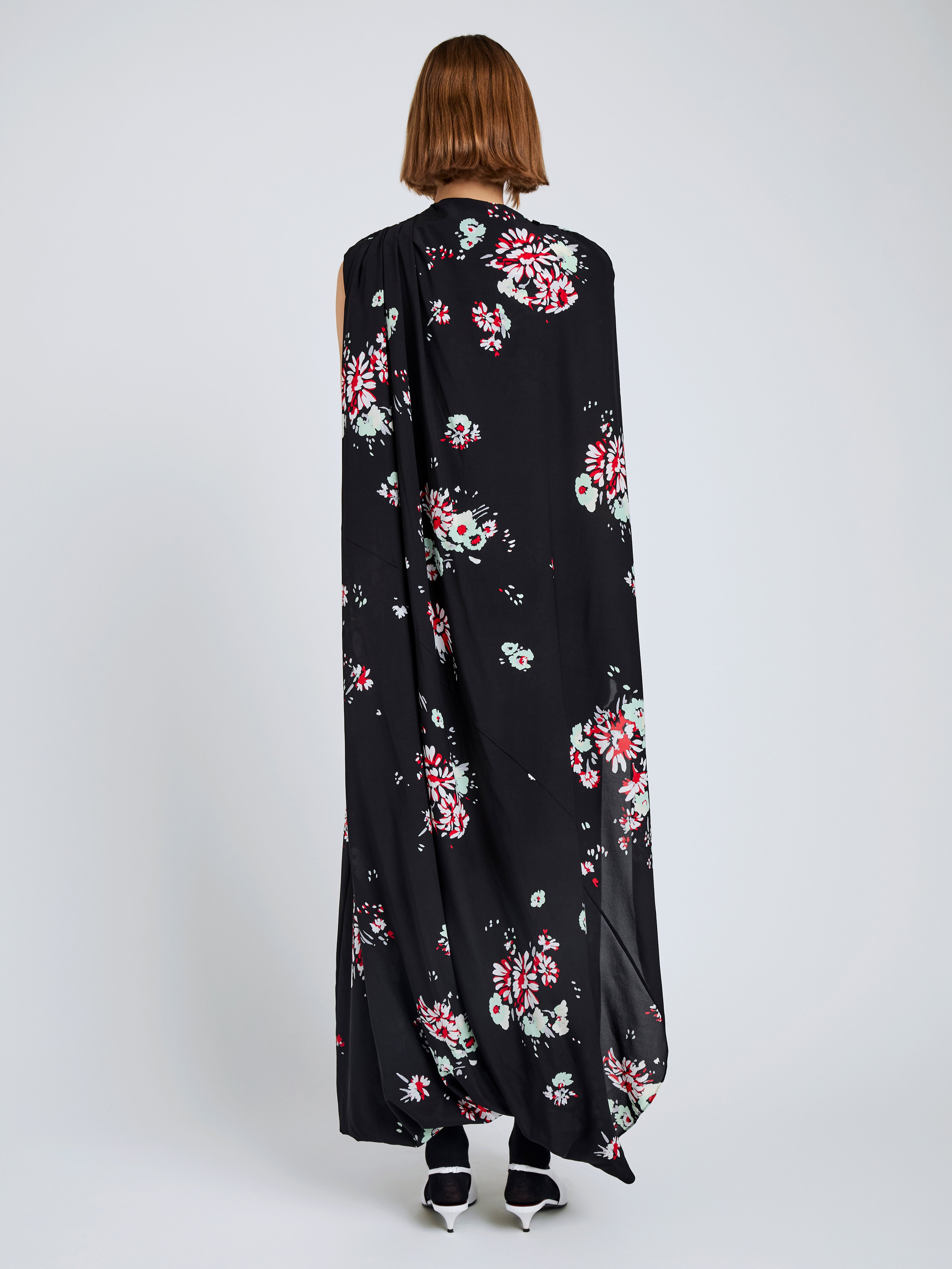 Ysabelle Dress in Printed Silk Viscose - 4